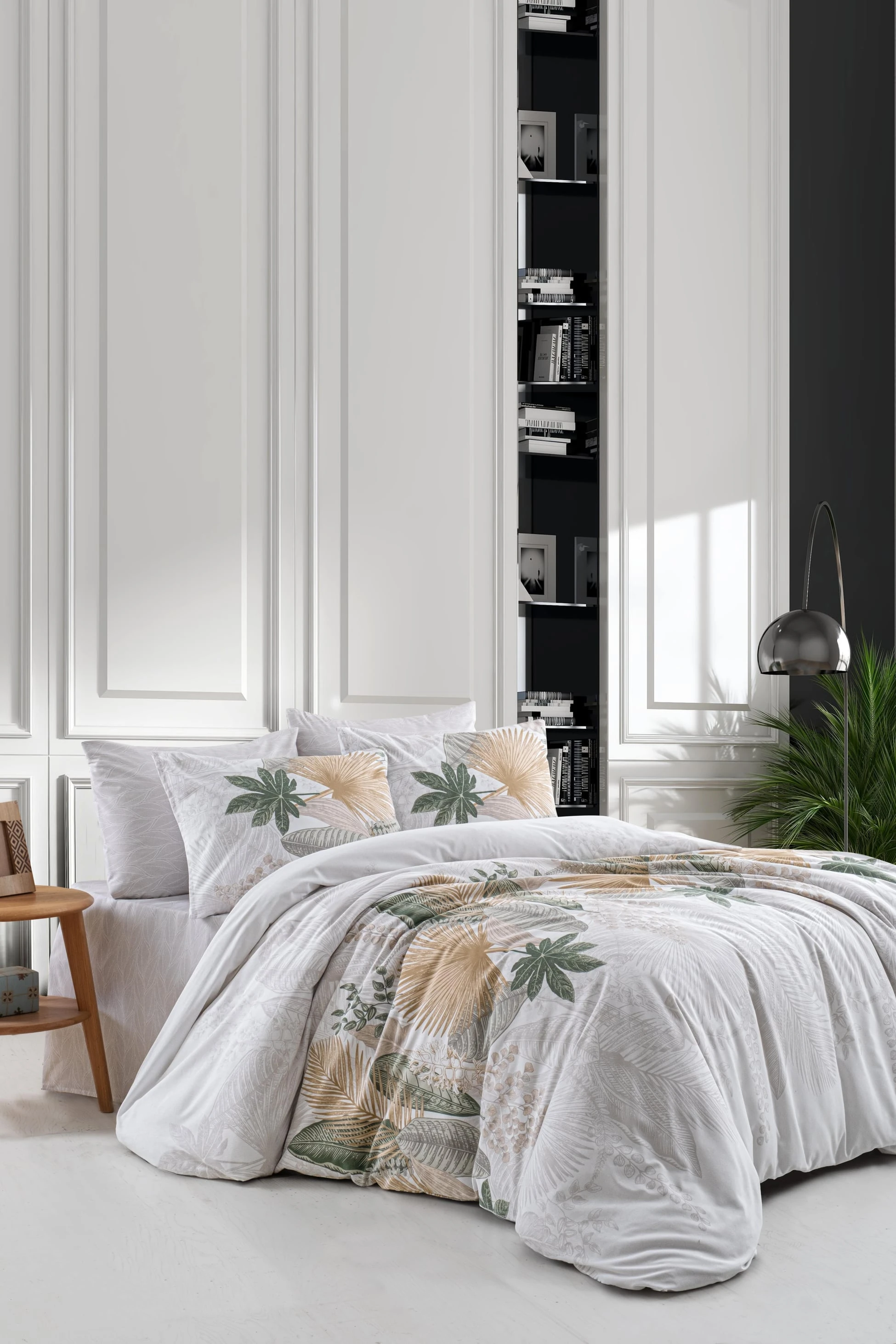 Nevresim Takımı Tek Kişilik Pamuklu Ranforce Light - ALENA YEŞİL