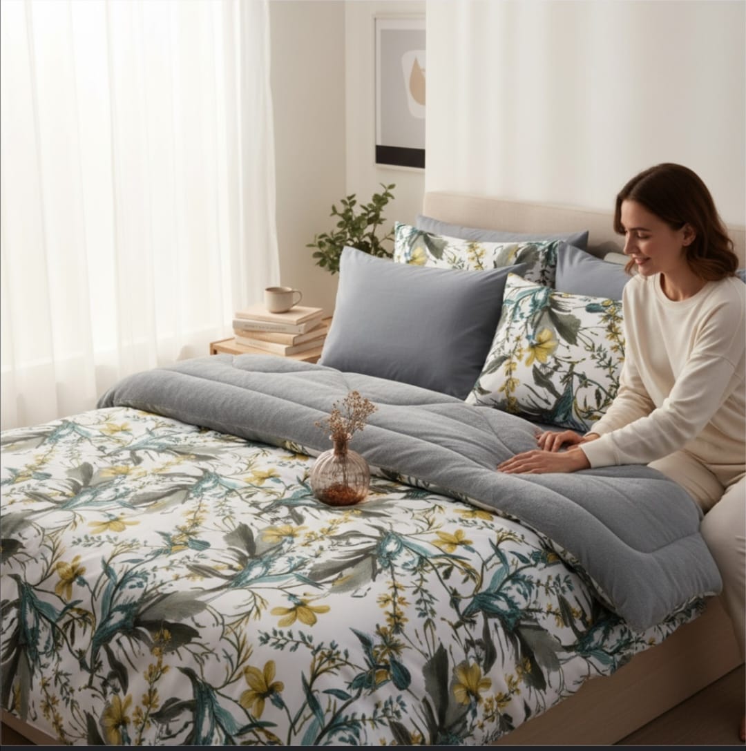 Battal Boy Asya Gri Welsoft Uyku Seti