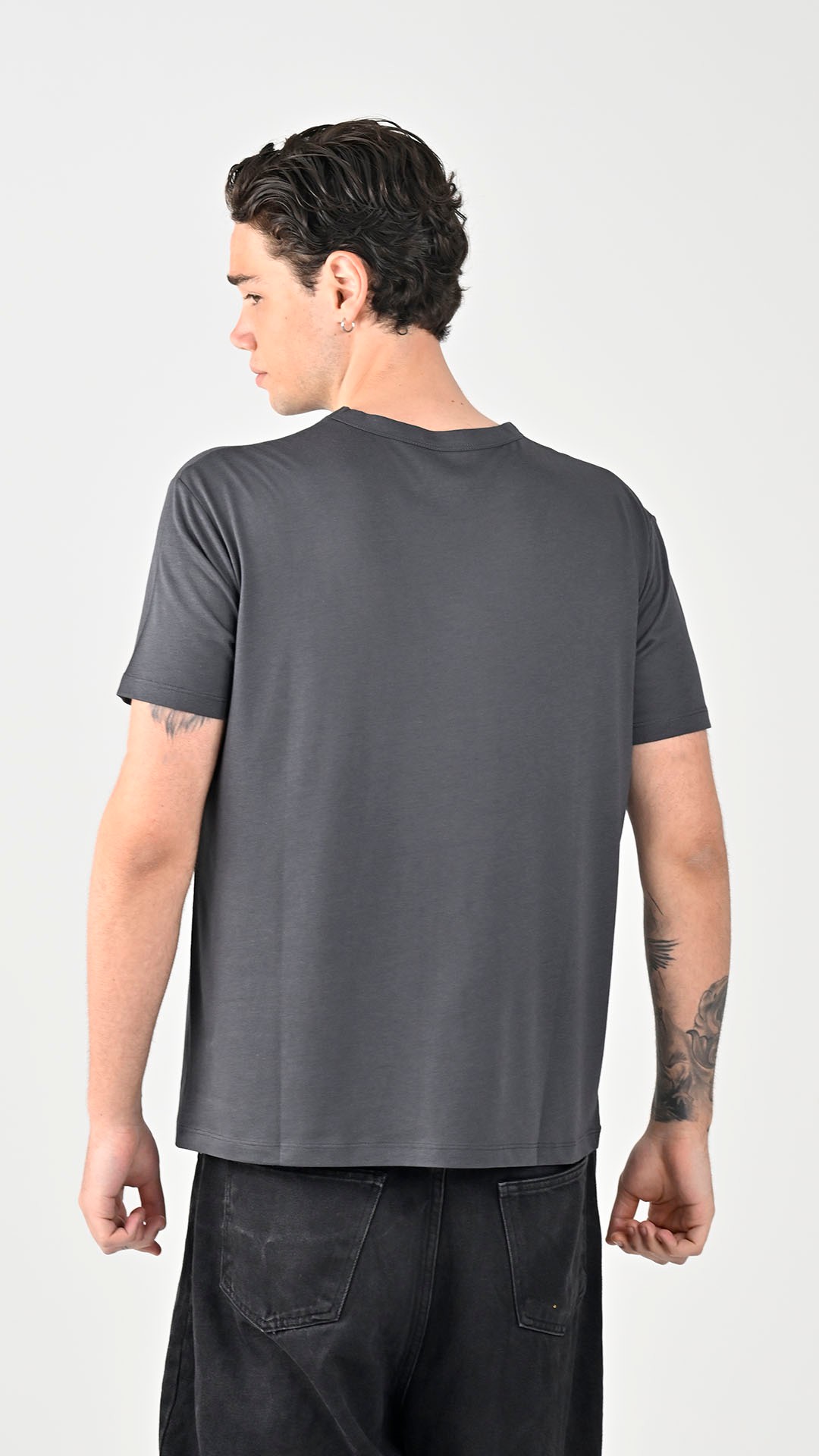 JustBoga Nakışlı Regular Fit Modal T-Shirt 