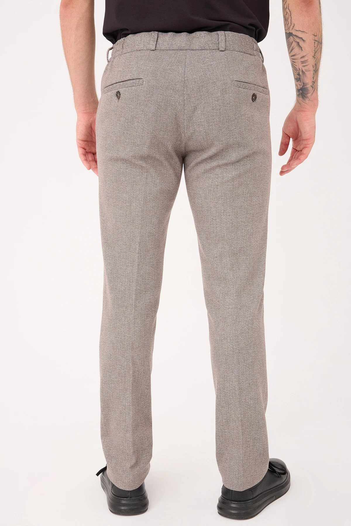 Jogger Doku Desenli Slim Fit Pantolon