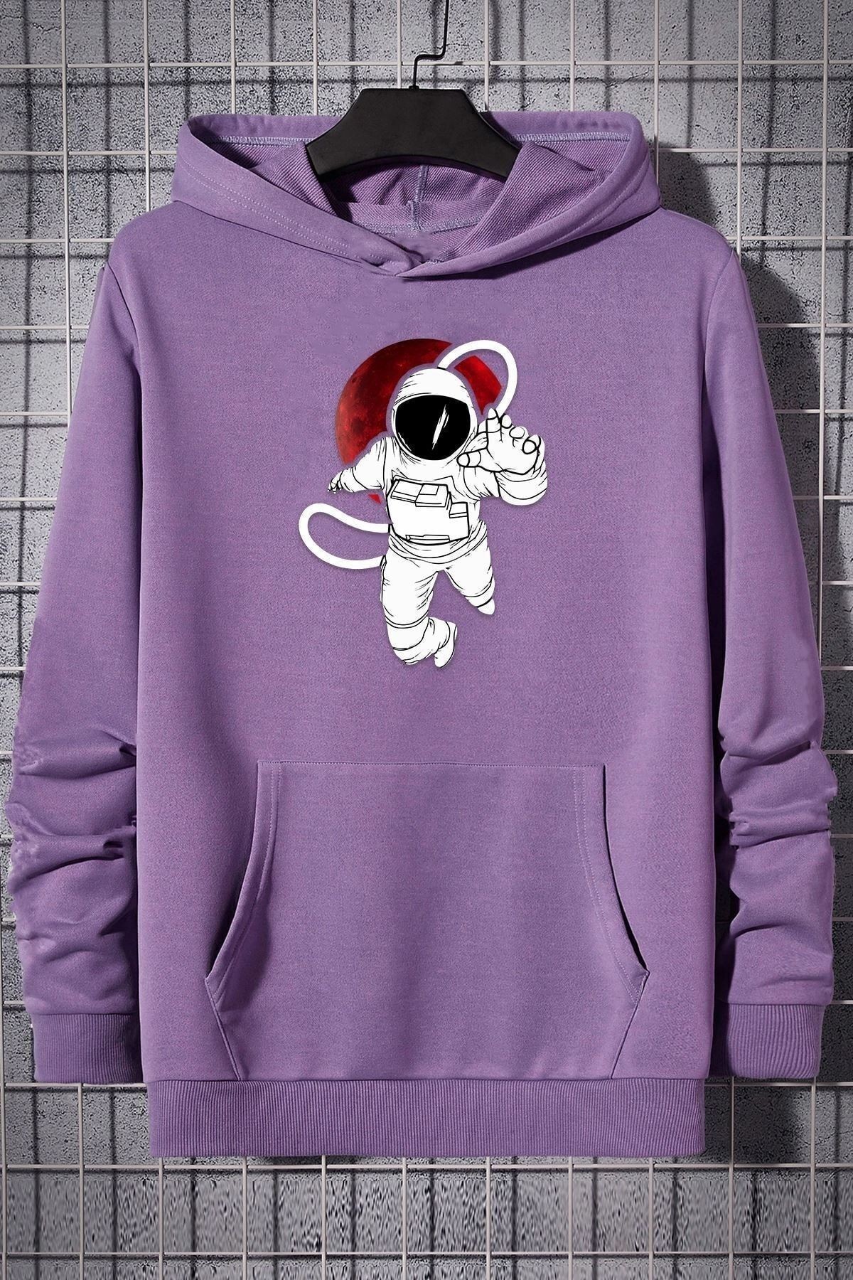 Astronot Baskılı Sweatshirt