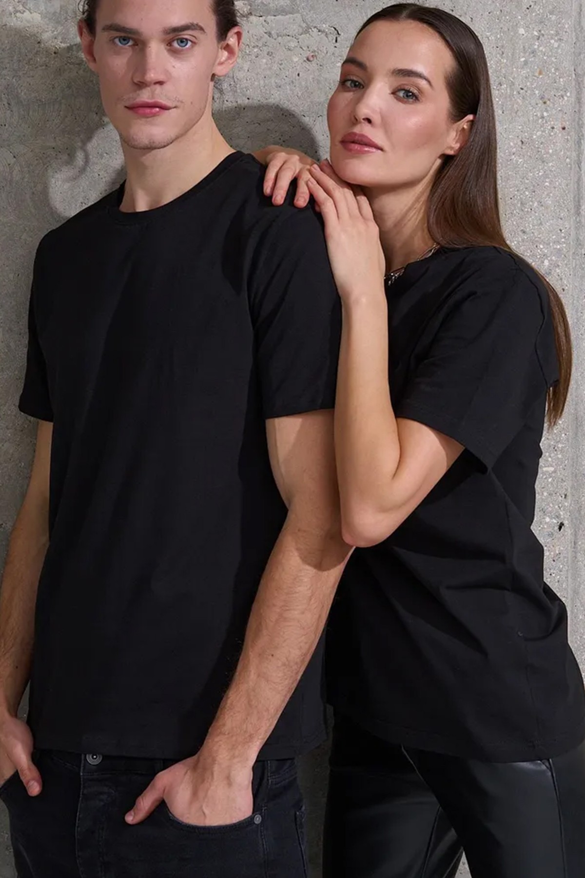 Unisex Pamuklu Oversize Basic Tshirt