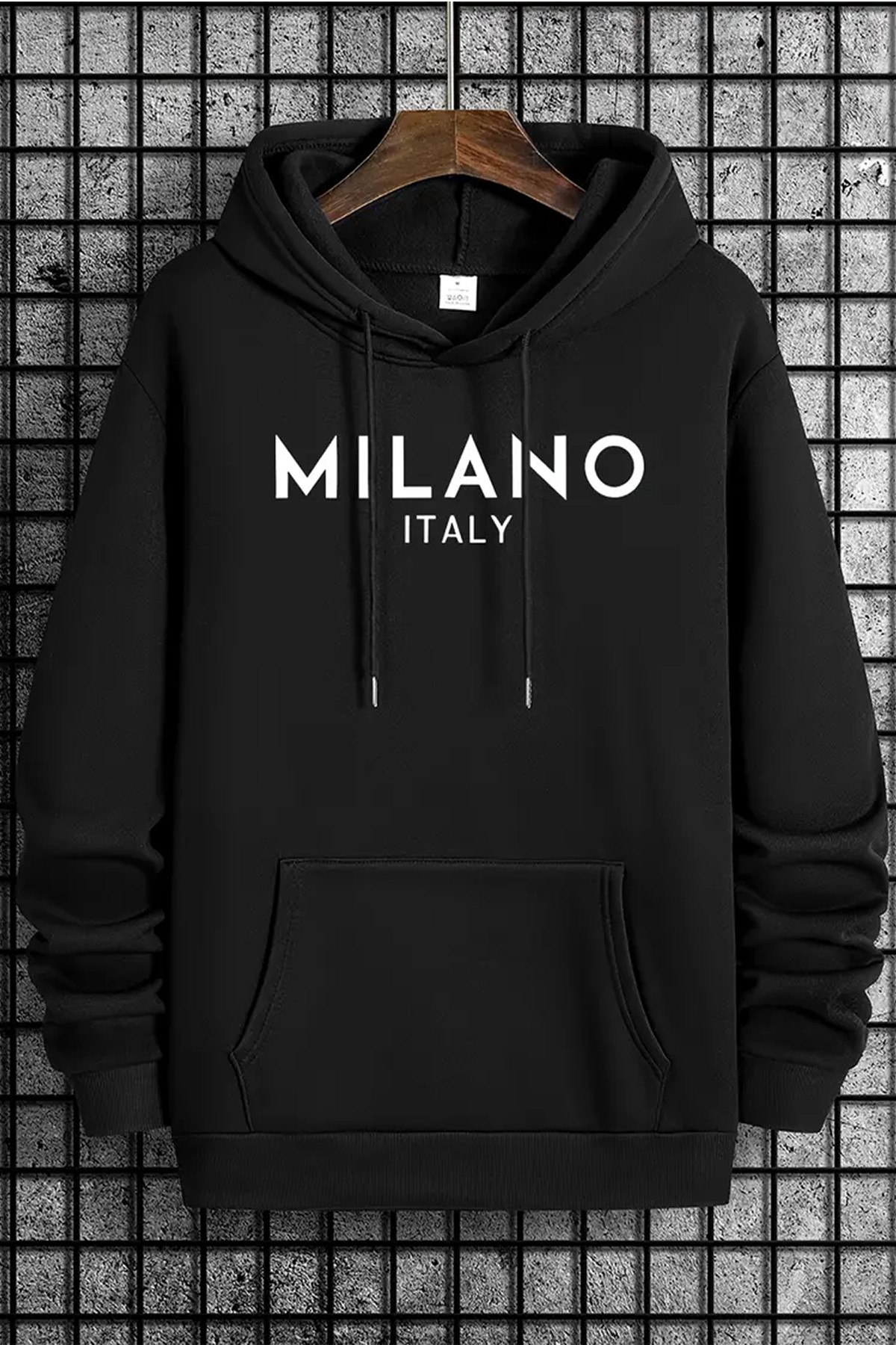 Milano Baskılı Oversize Sweatshirt