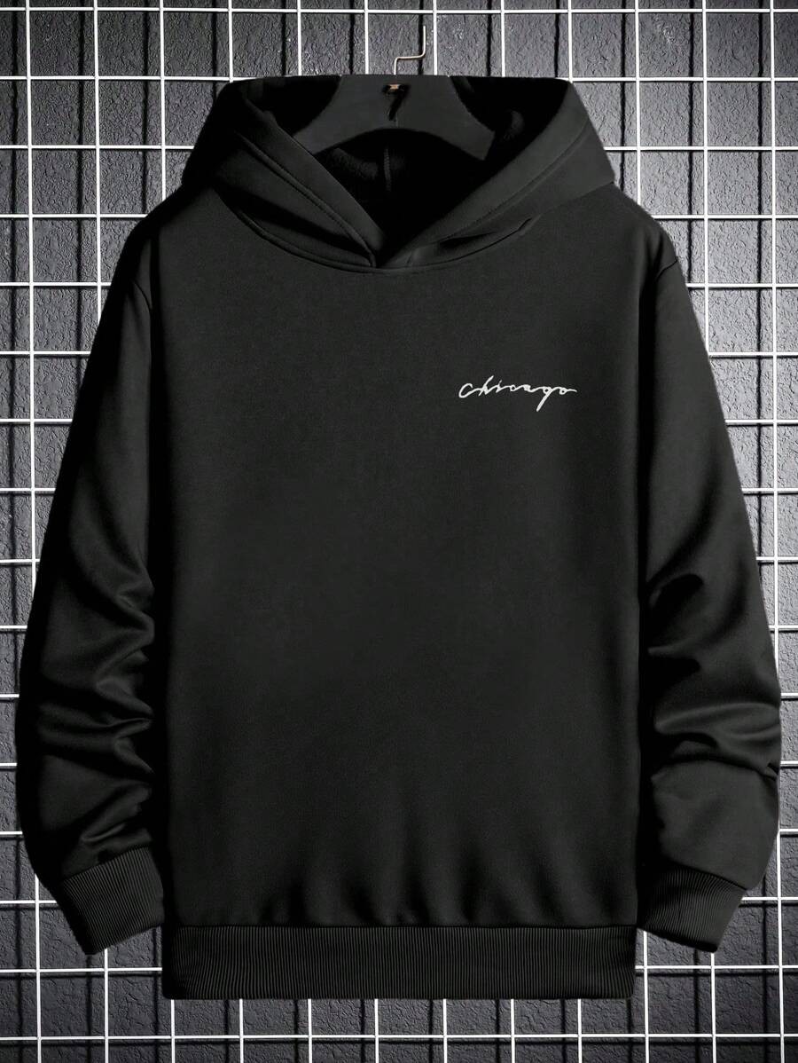 Unisex Chicago Baskılı Oversize Sweatshirt