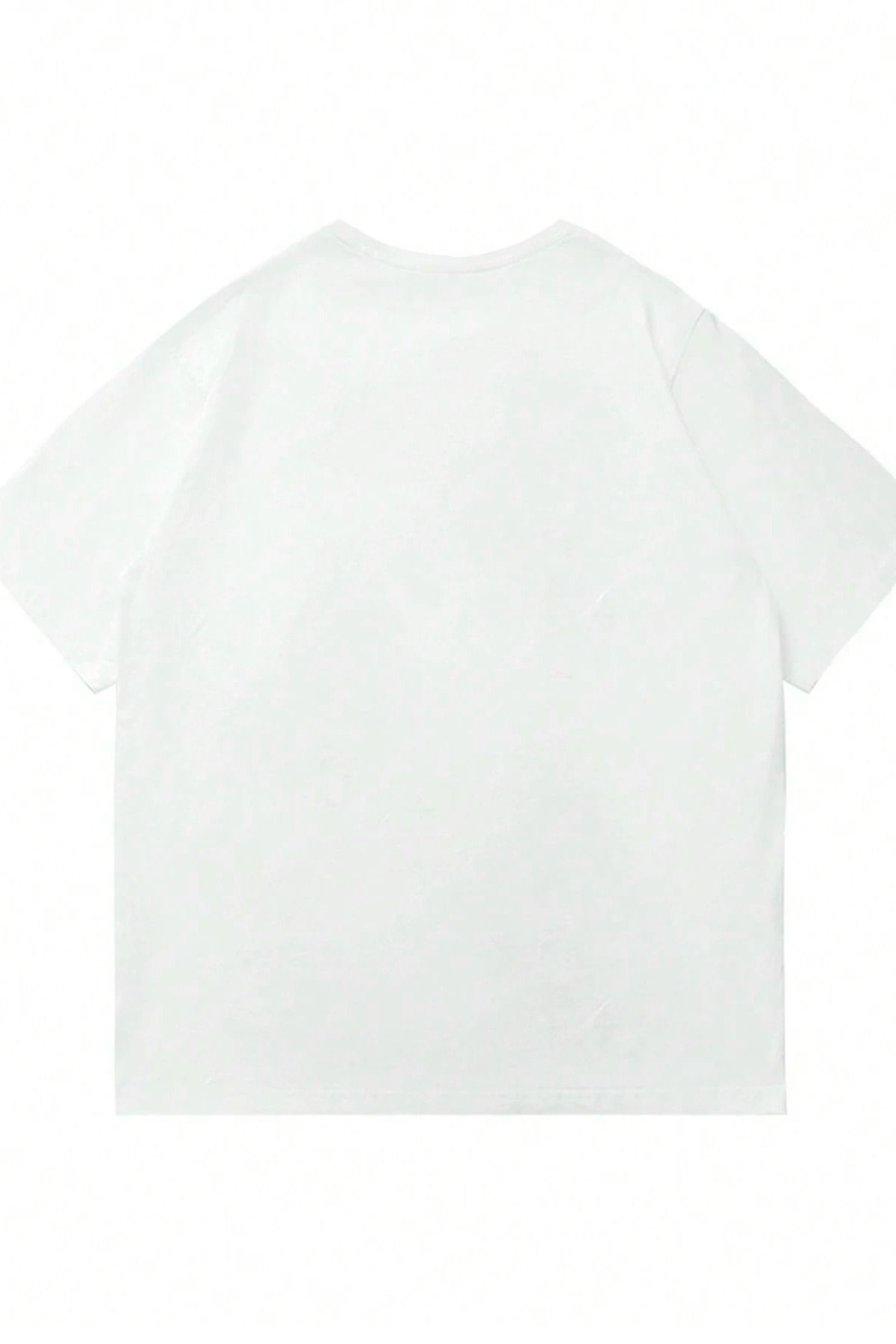Unisex Paris Tasarım Basklı Tshirt