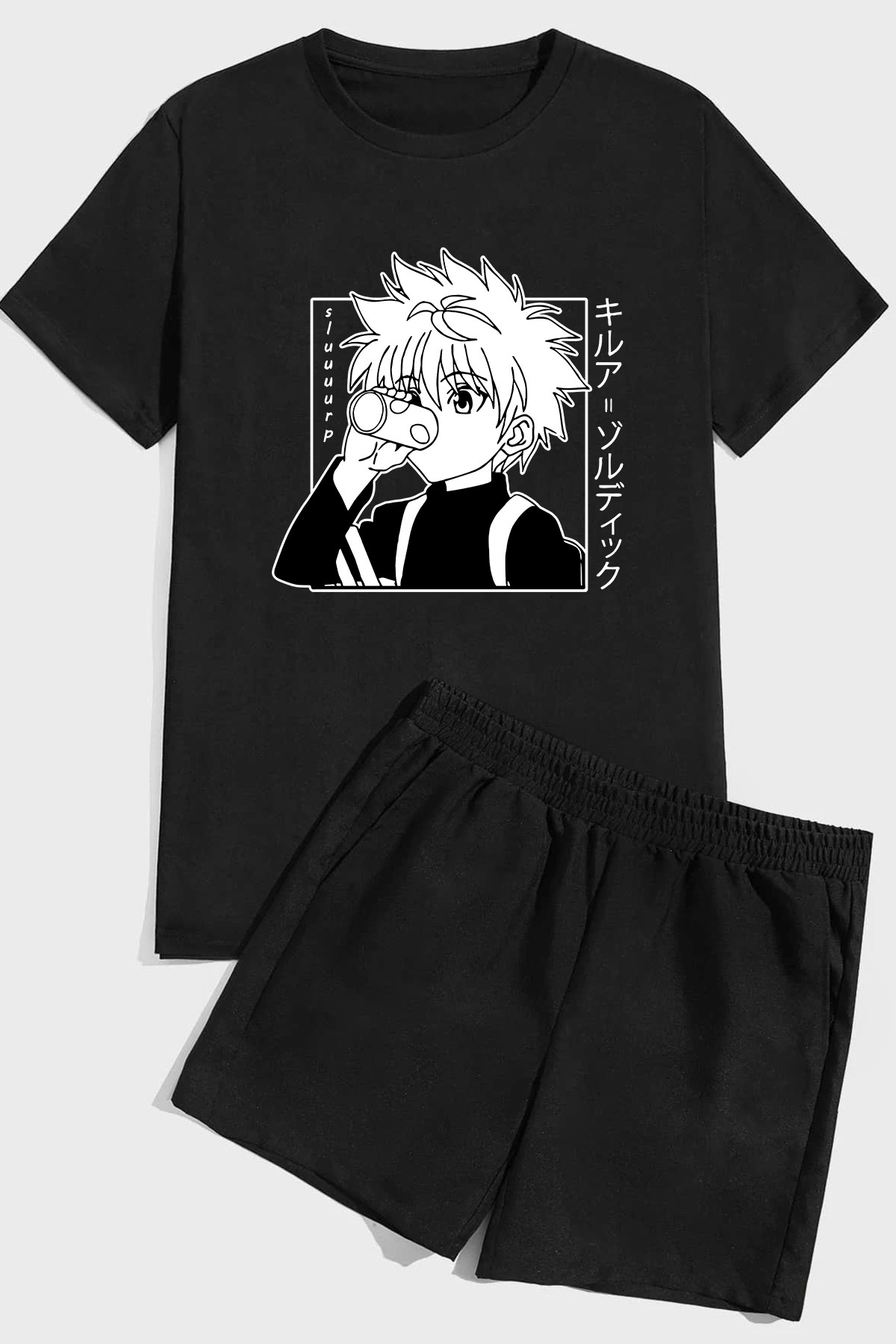 Killua Zoldyck Baskı Şort Takım