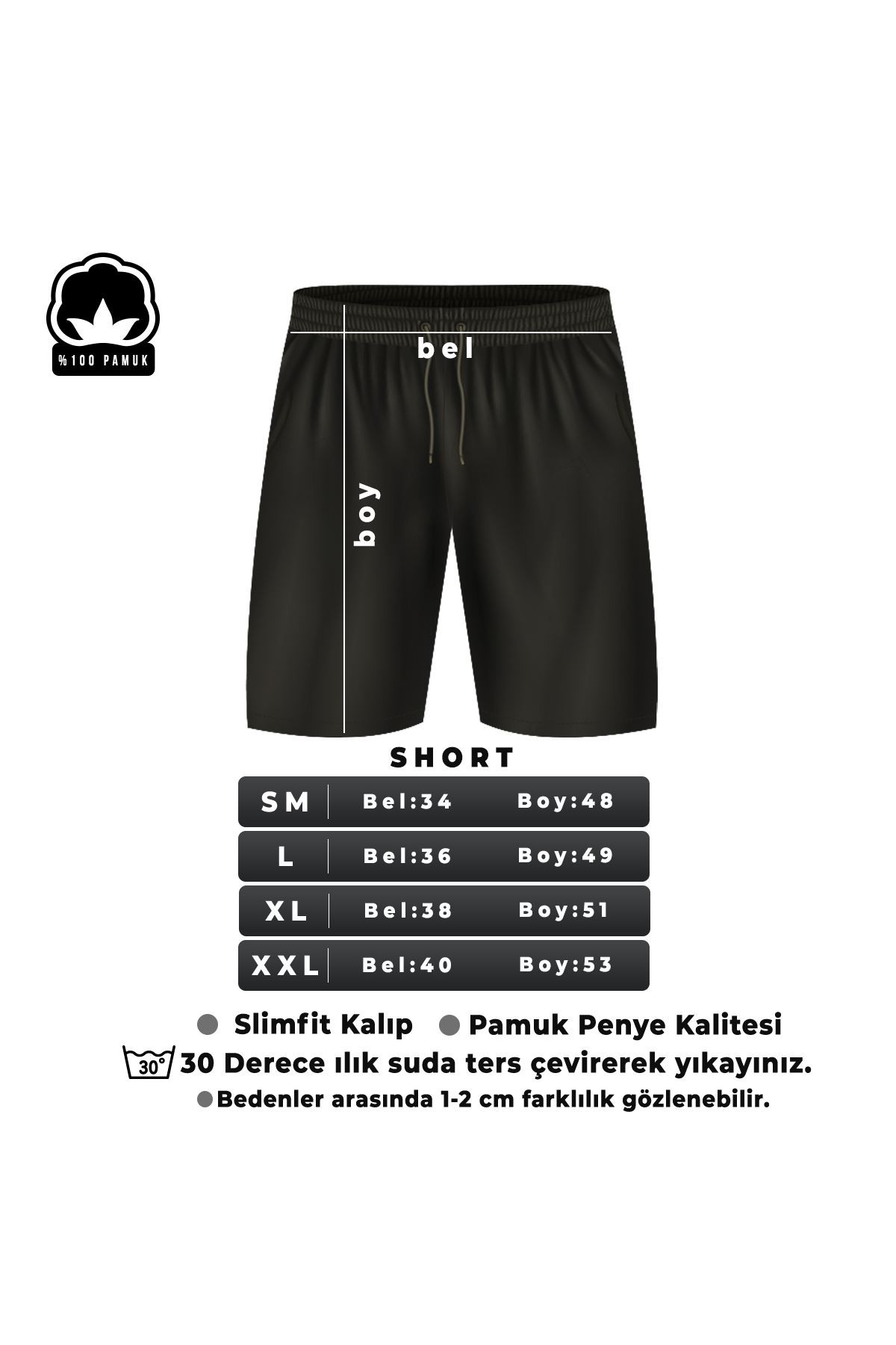 2'li Spor Penye Short