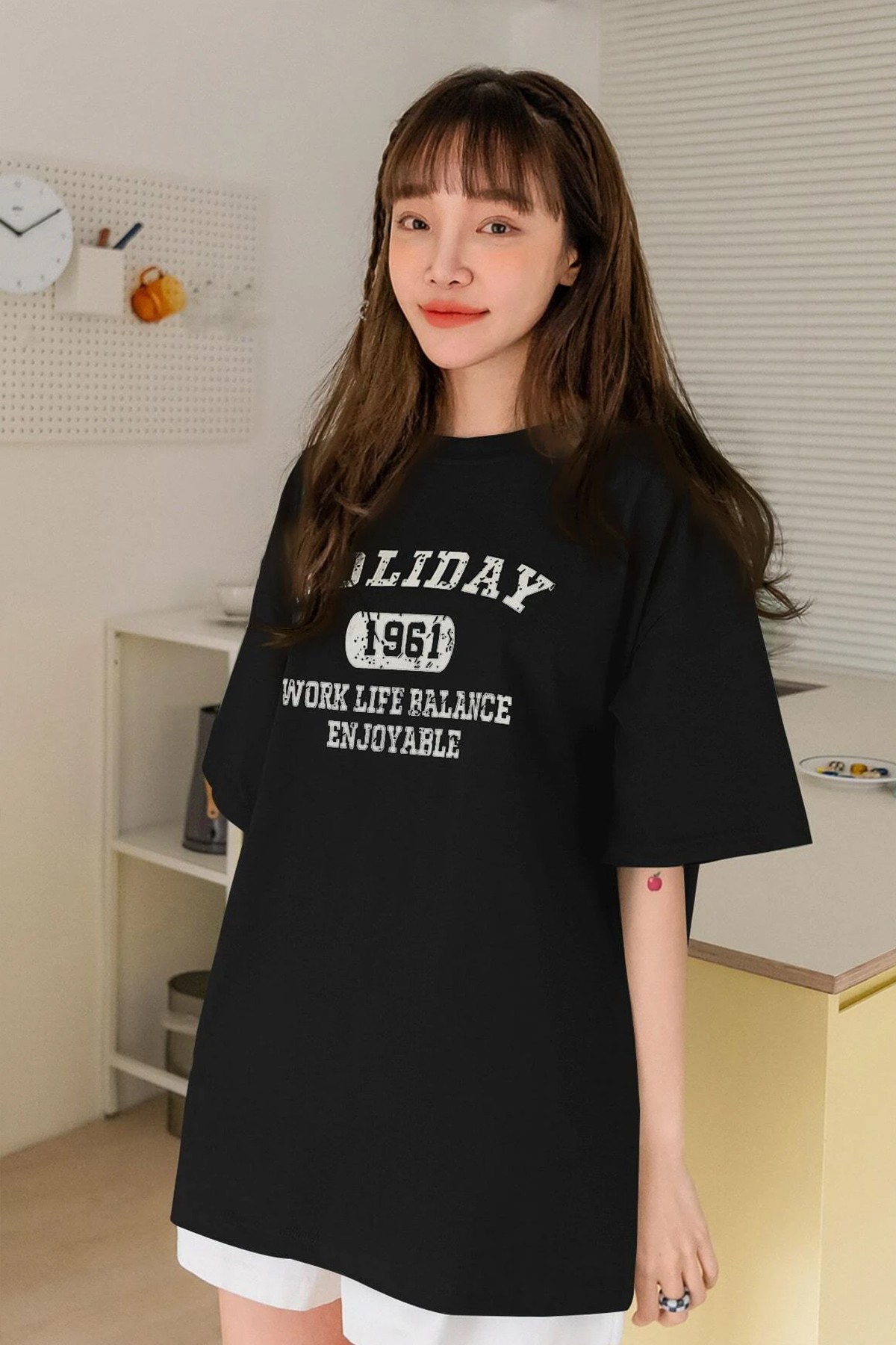 Unisex Holiday Baskılı Tasarım Tshirt