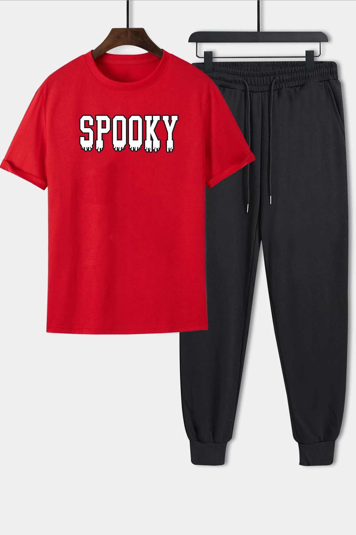 Unisex Spooky Baskılı 2'li Eşofman Takımı