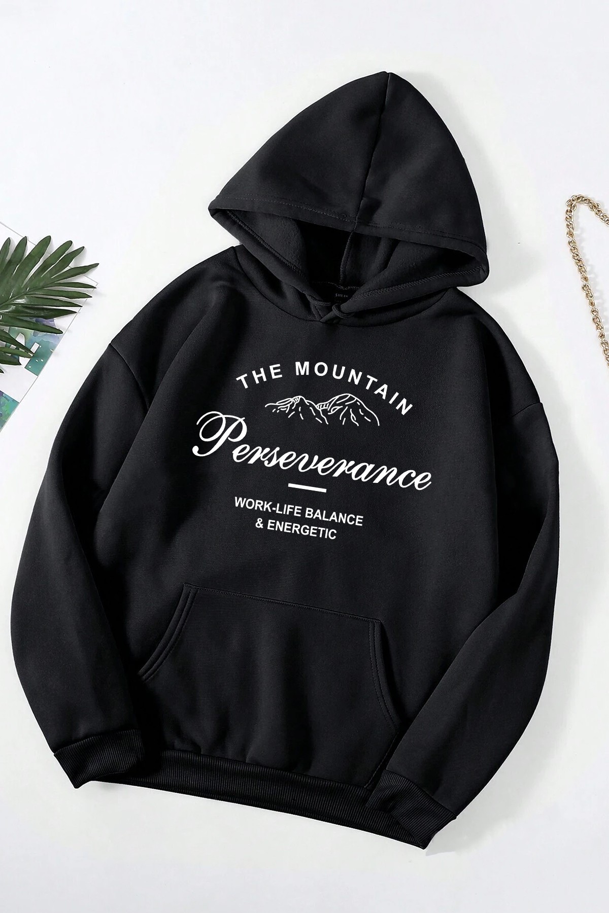 Perseverance Baskılı Oversize Sweatshirt