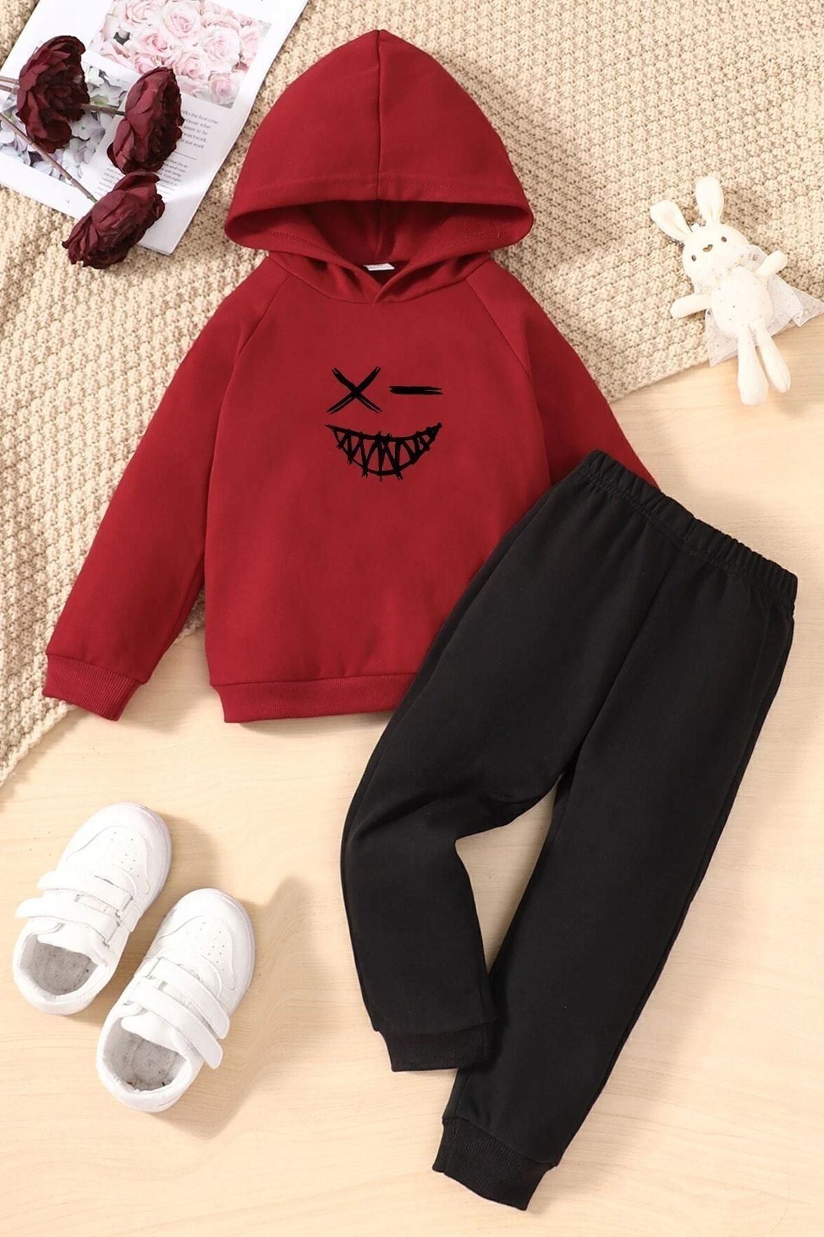 Çocuk Cartoon Graphic Eşofman Takımı
