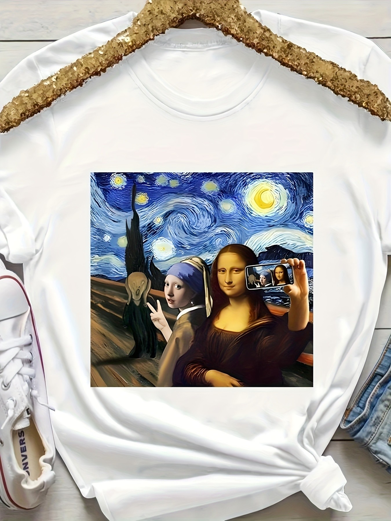 Unisex Çığlık Tasarım Basklı Tshirt
