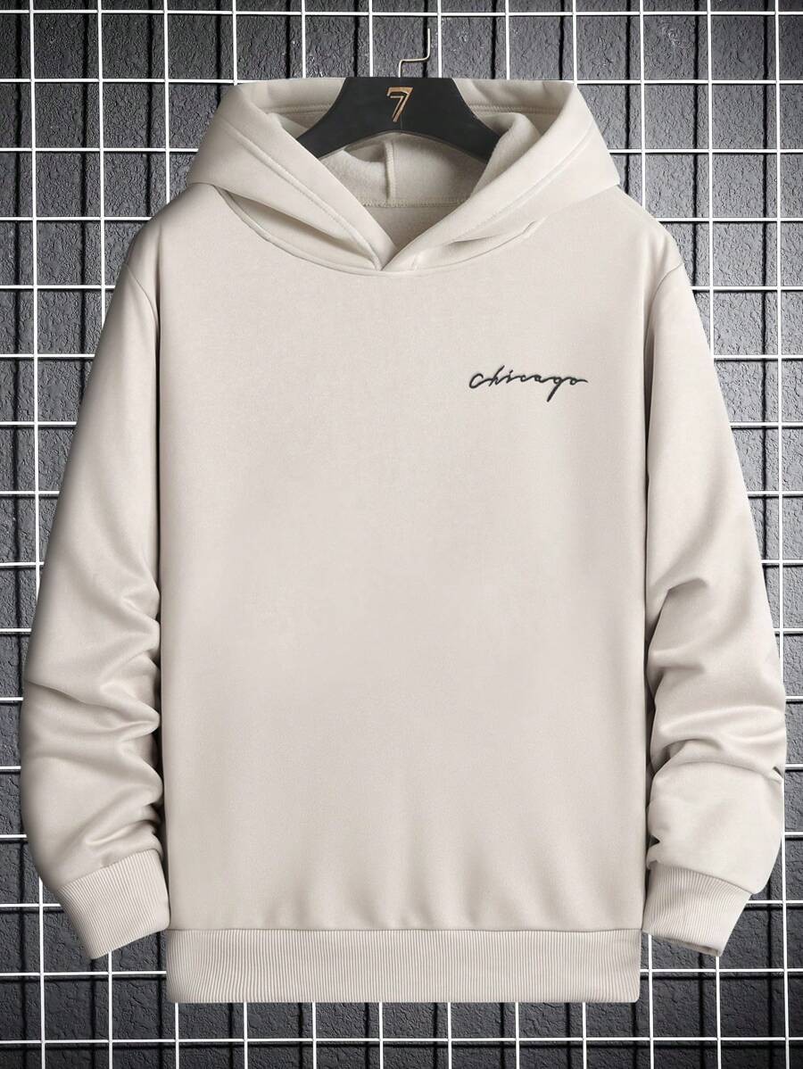 Unisex Chicago Baskılı Oversize Sweatshirt