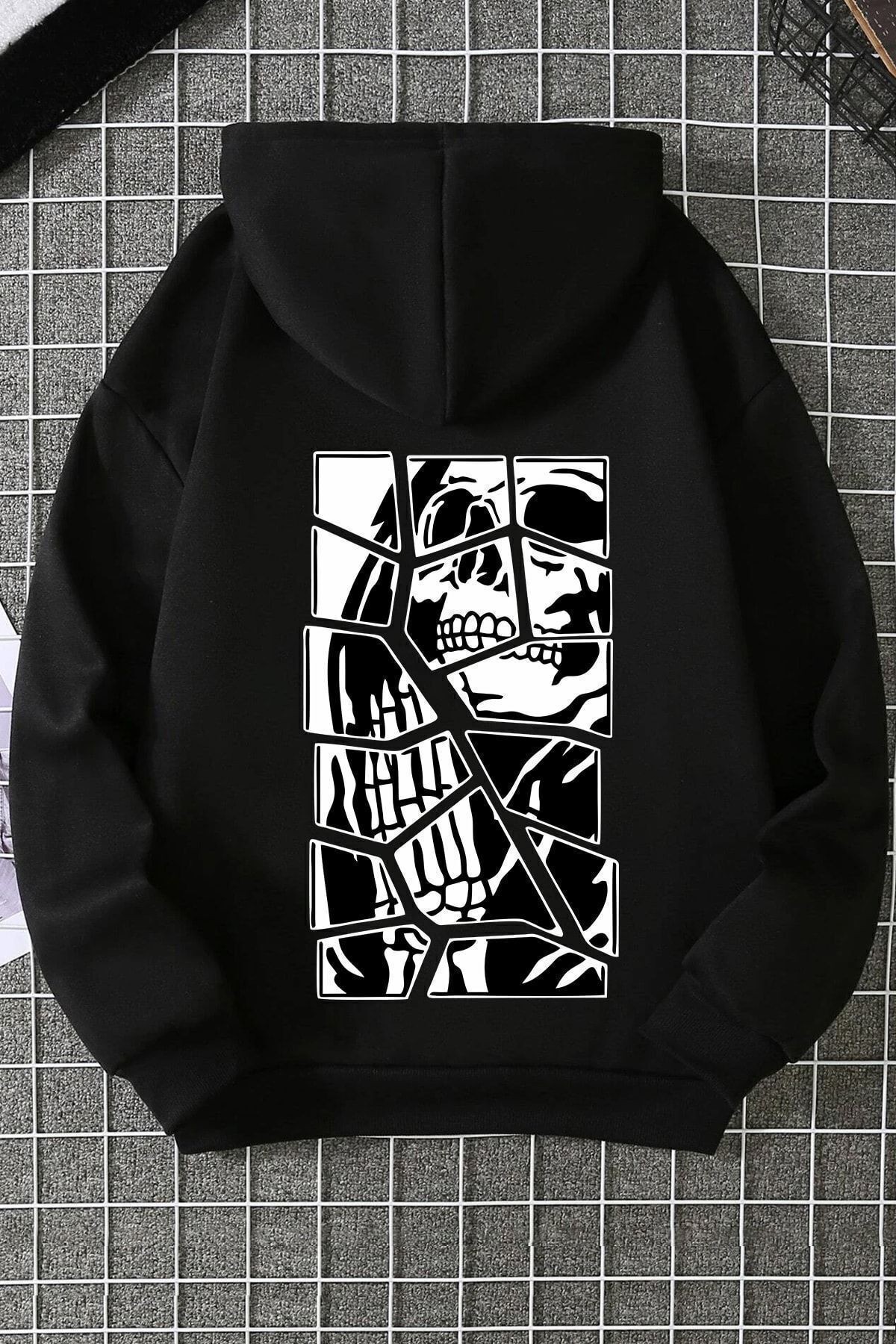 Skullcracked Pamuk Sweatshirt