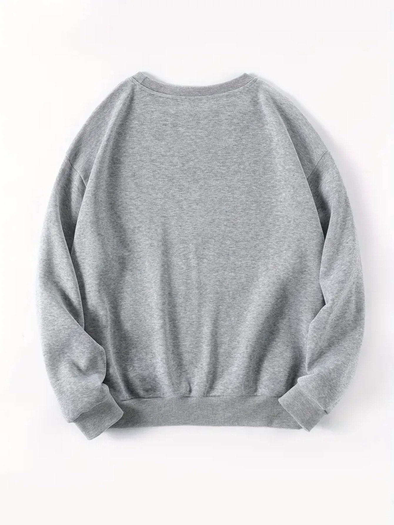 Unisex Papatya Kelebek Baskılı Tasarım Oversize Sweatshirt