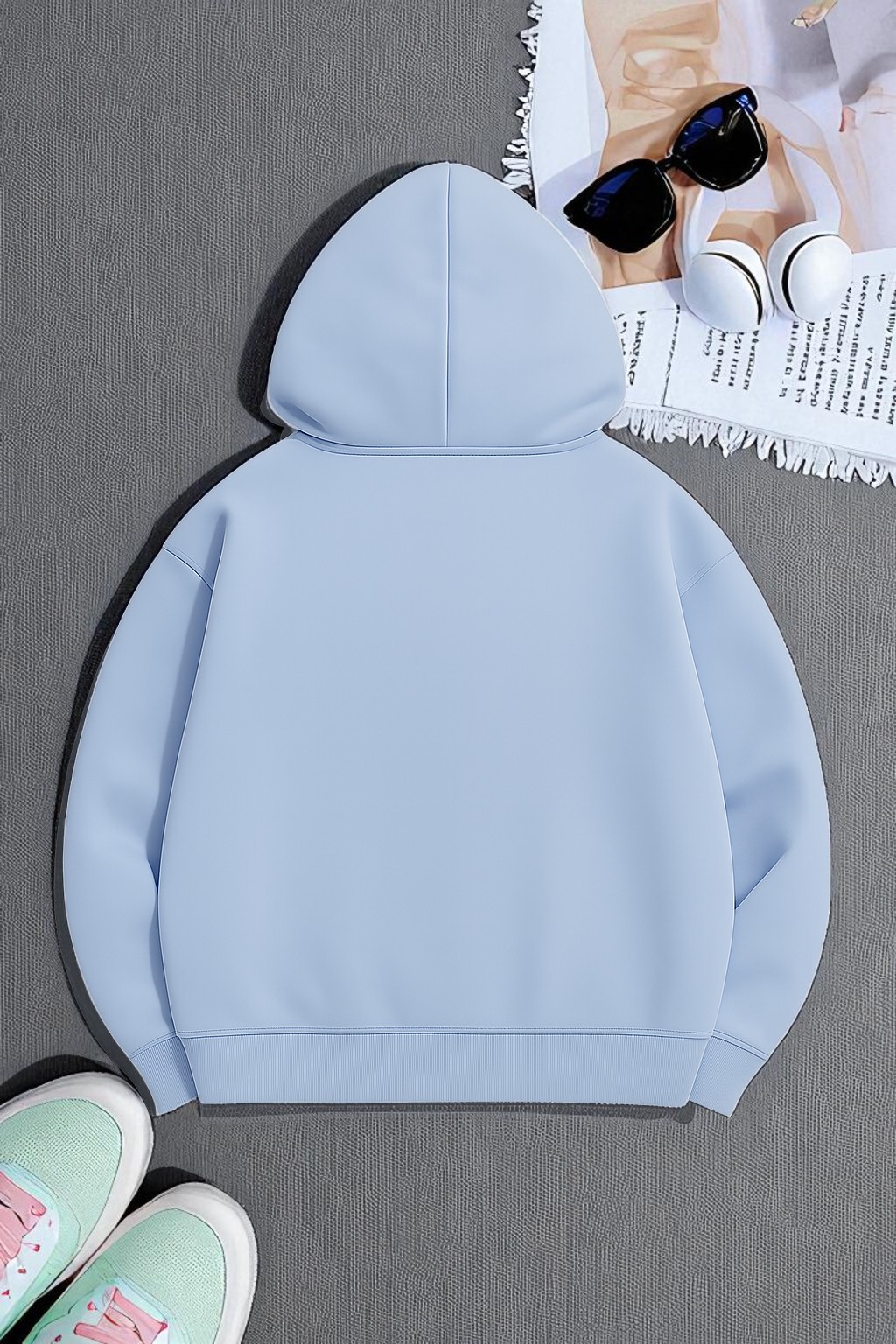 Unisex Eternal Light Baskılı Oversize Sweatshirt