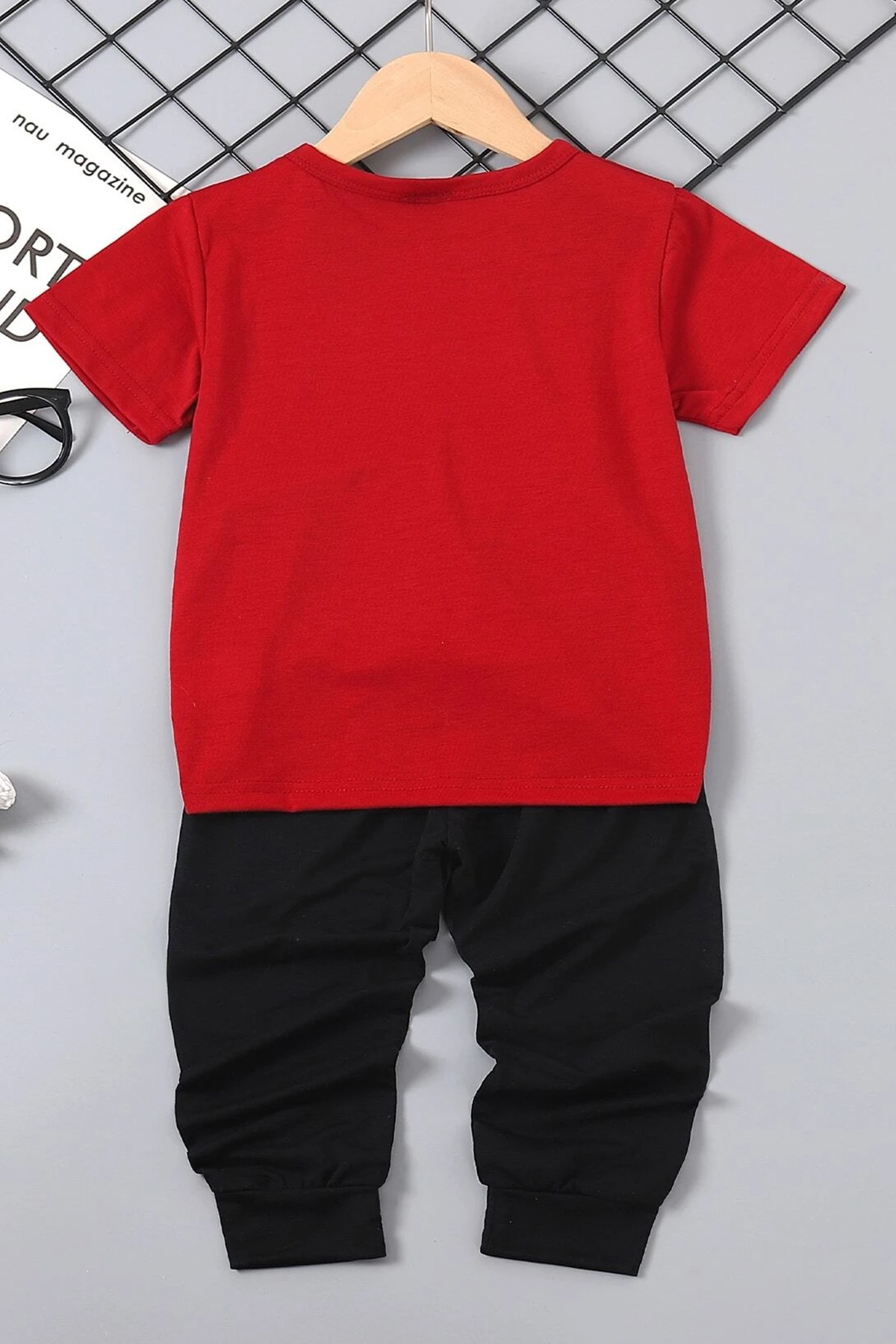 Çocuk YazılıKalp baskılı Pamuklu Tshirt