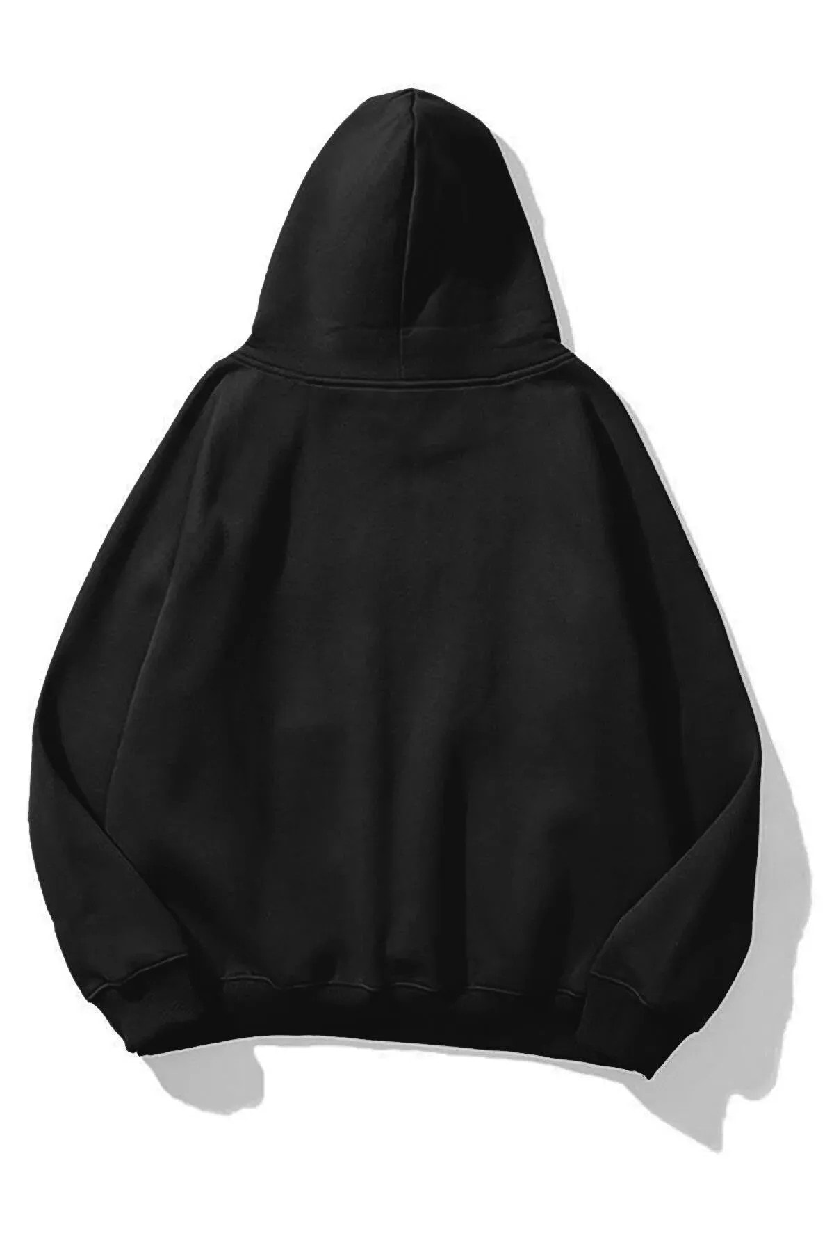 Unisex Reverse Pariltili Tas Baskılı Tasarım Oversize Sweatshirt
