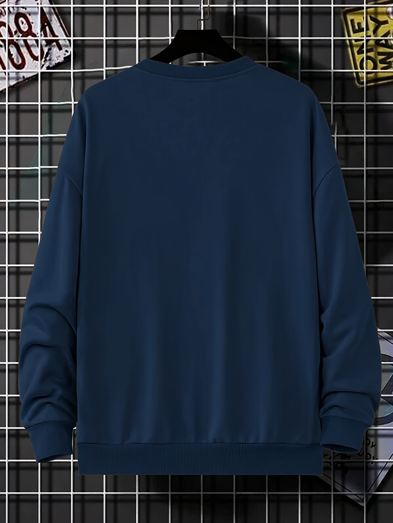 Unisex Boston Baskılı Oversize Sweatshirt