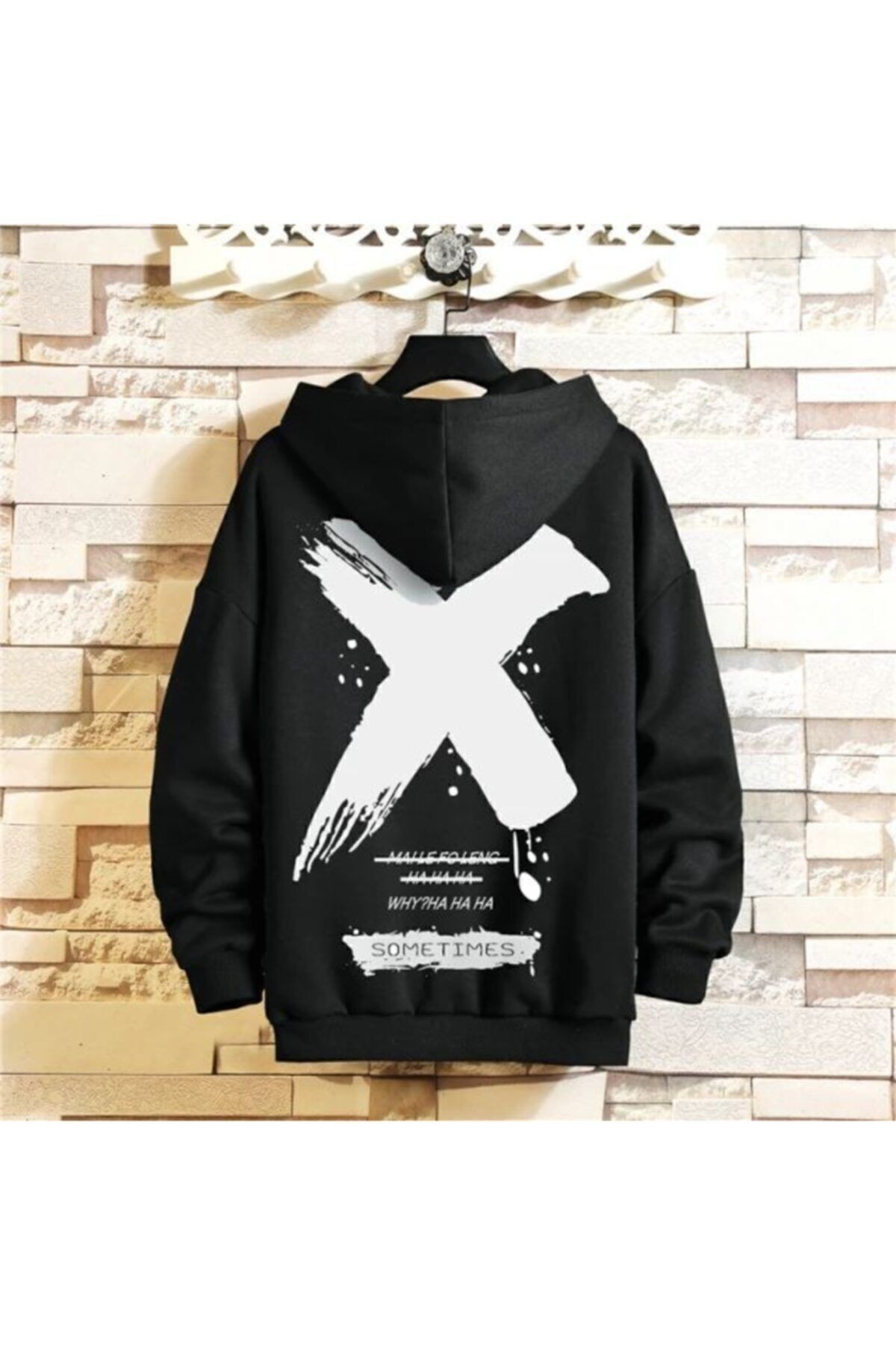 Sırt Baskı X Sweatshirt