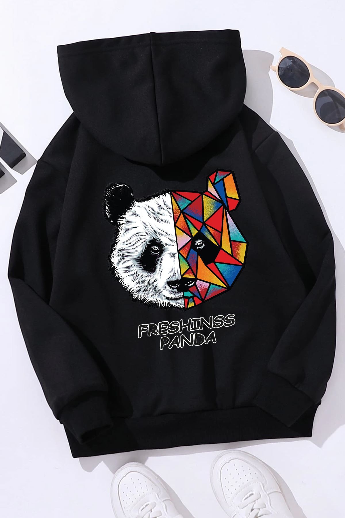 Çocuk  Panda Sırt Baskılı Sweatshirt