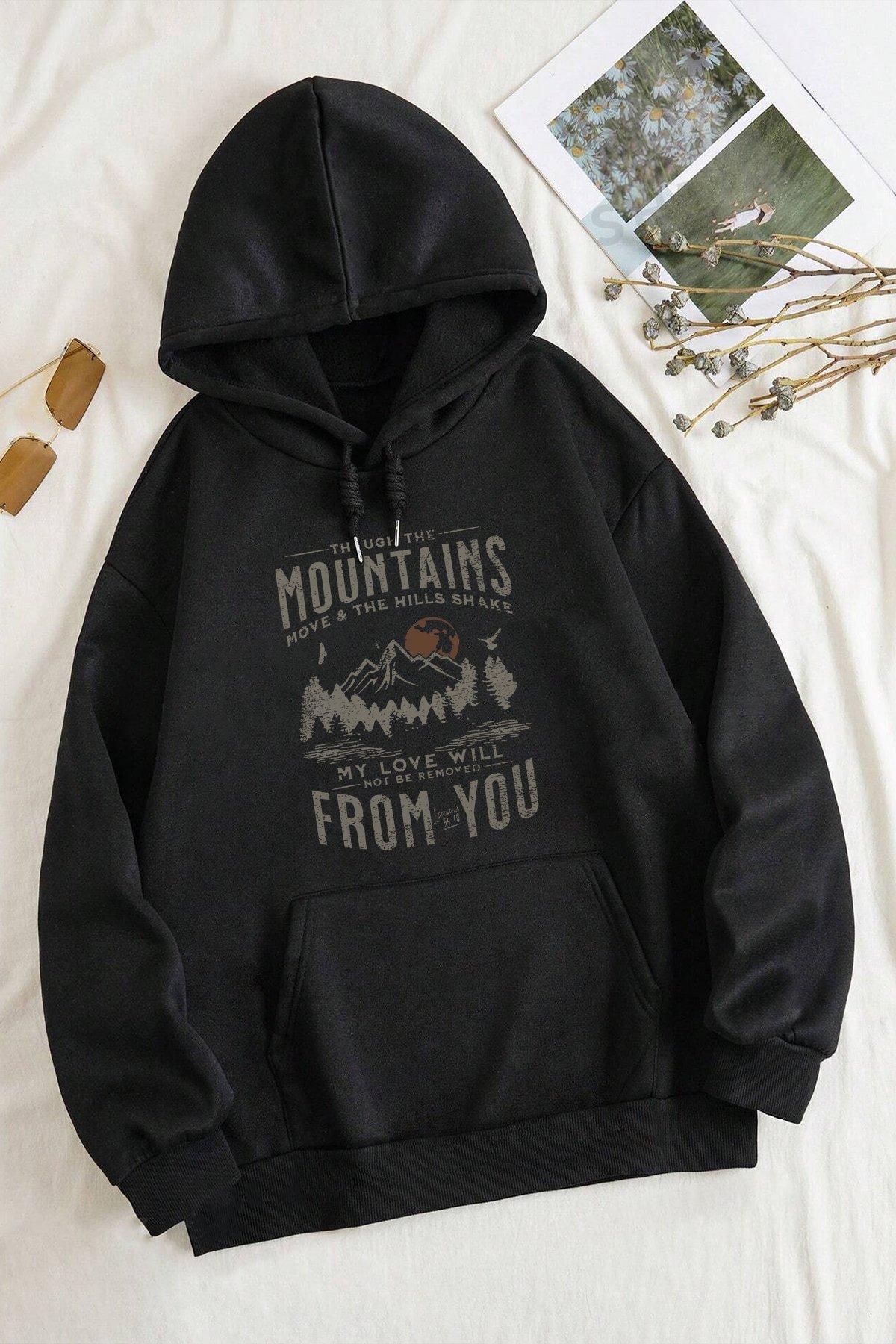 From You Baskılı Oversize Sweatshirt