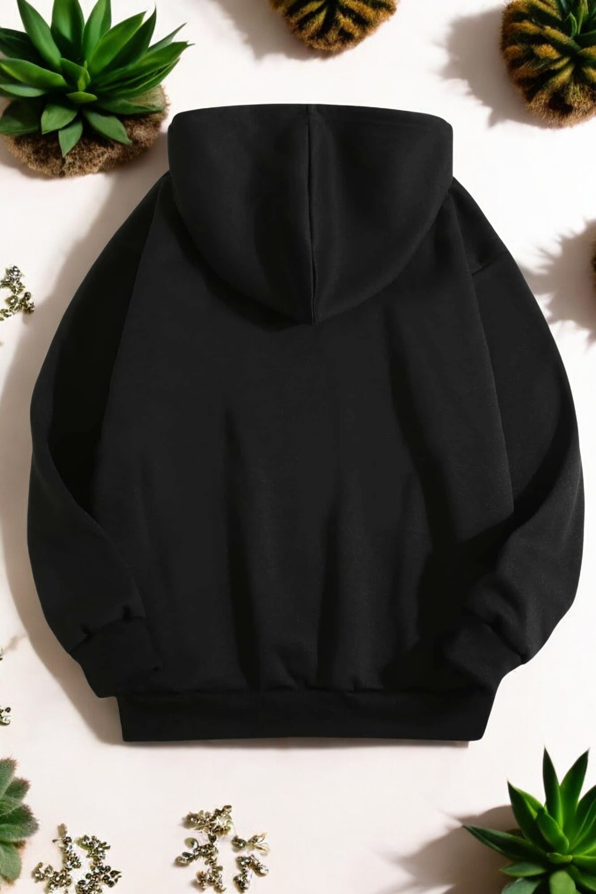 Orkide Tuval Baskılı Unisex Oversize Sweatshirt