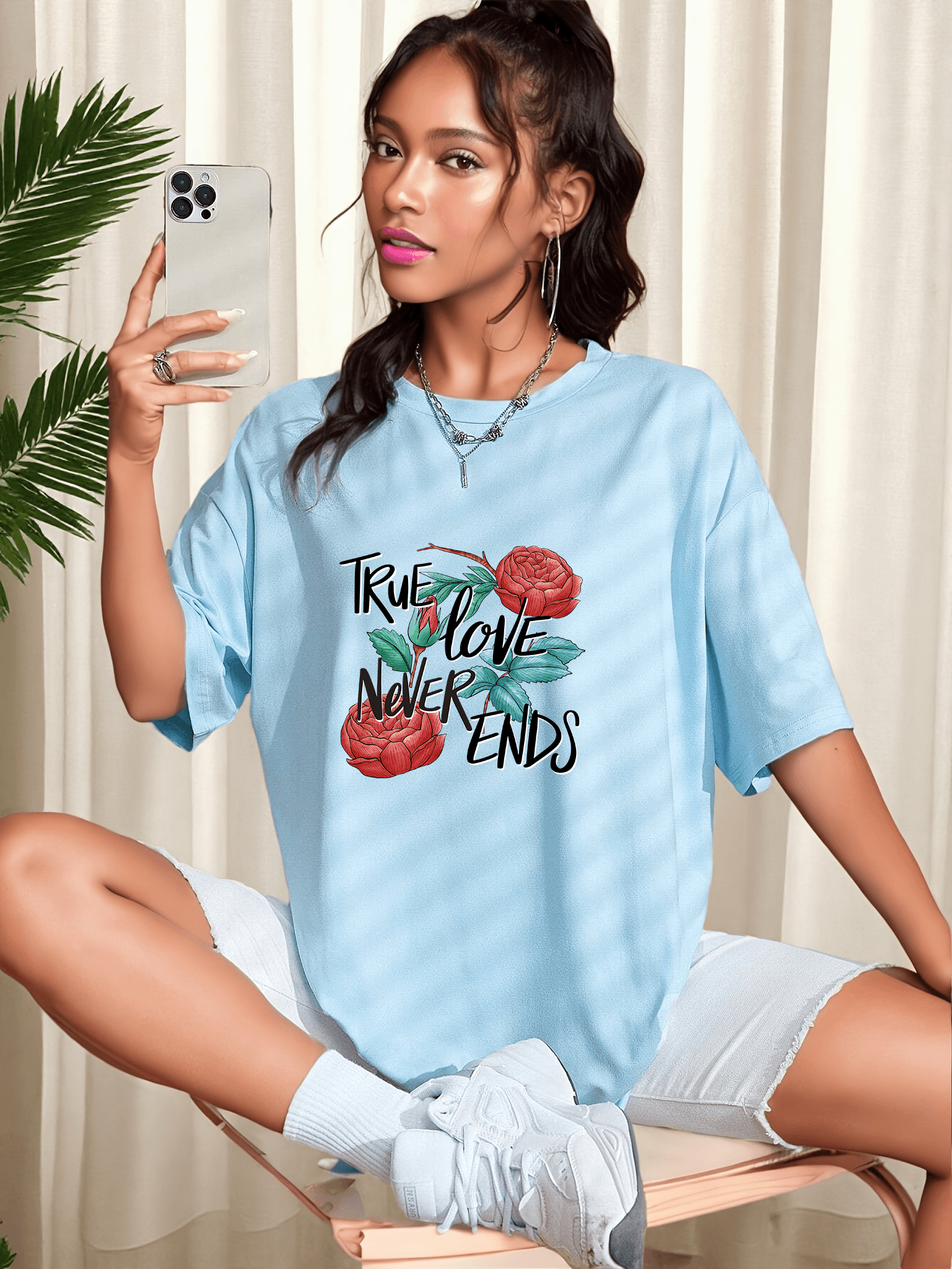 Unisex True Tasarım Basklı Tshirt