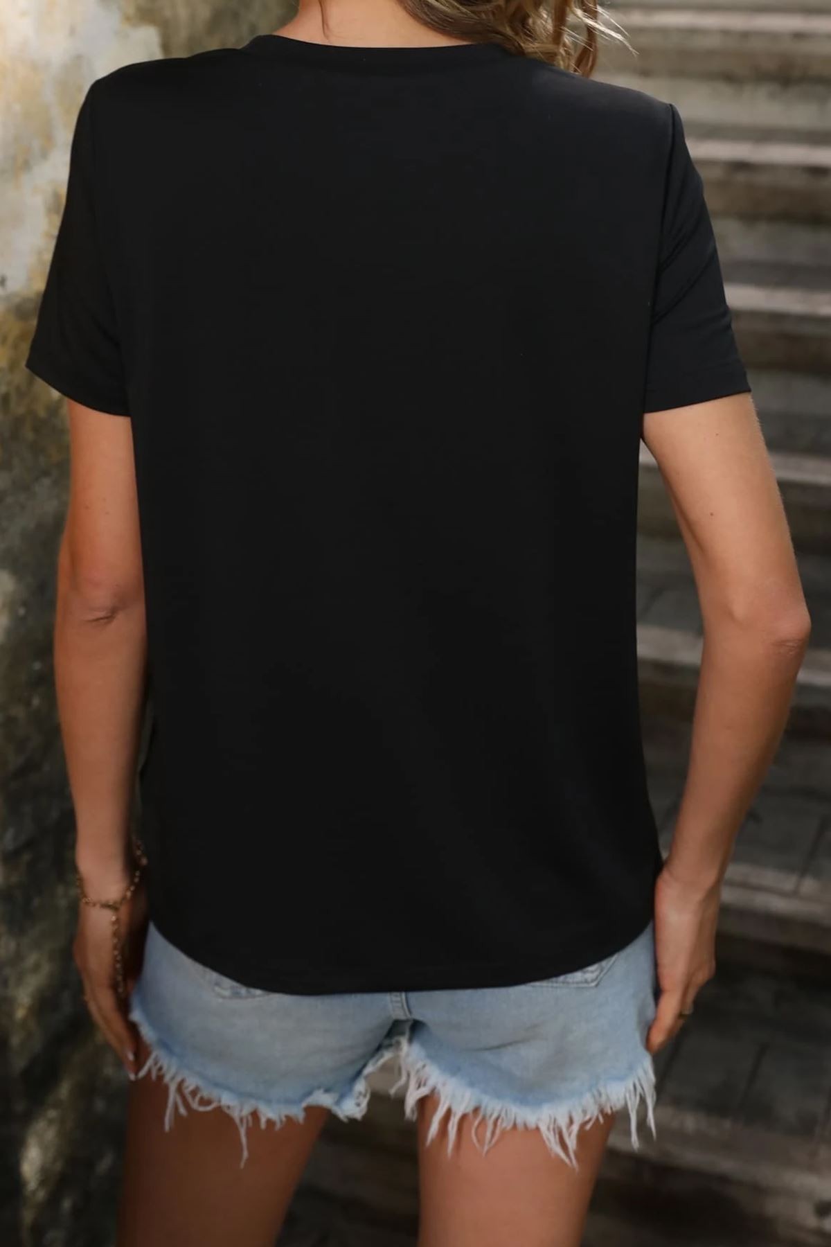 Unisex Nasa Baskılı T-shirt
