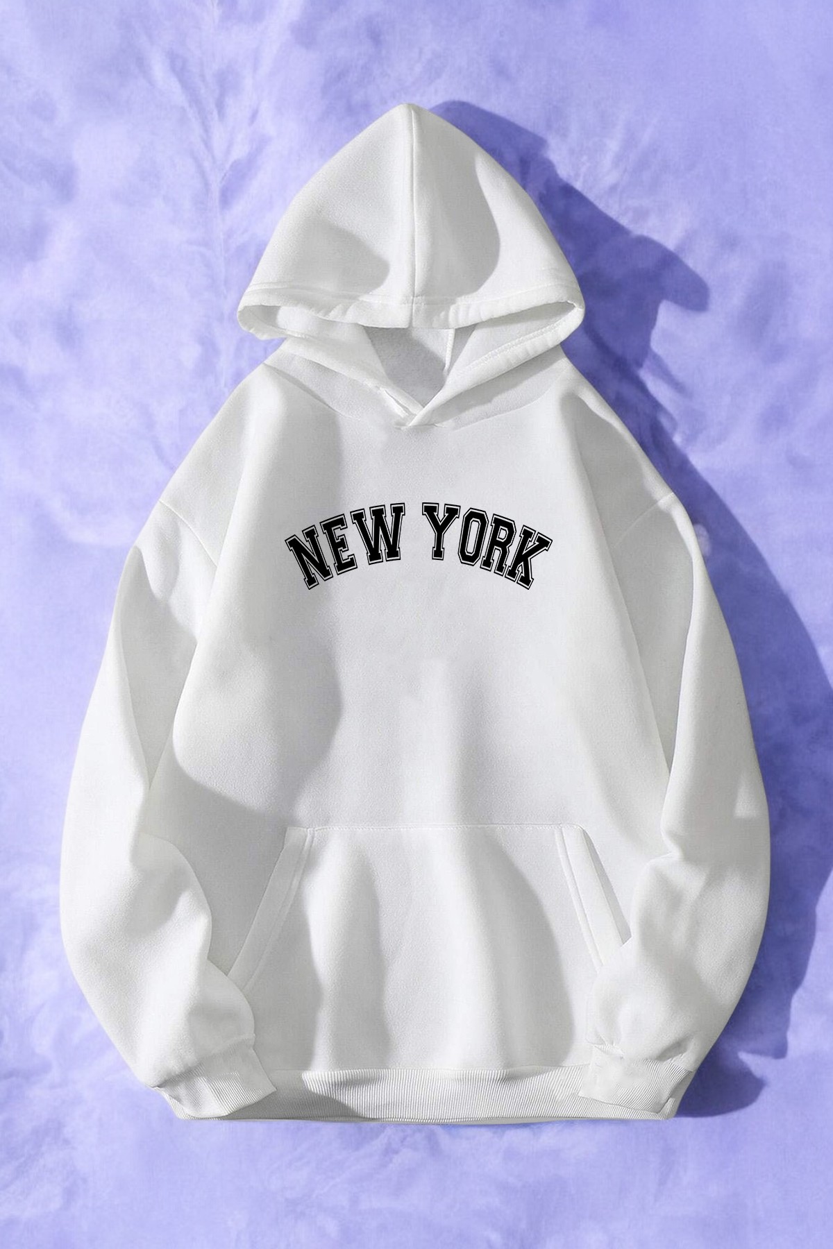 Newyork Baskılı Oversize Sweatshirt