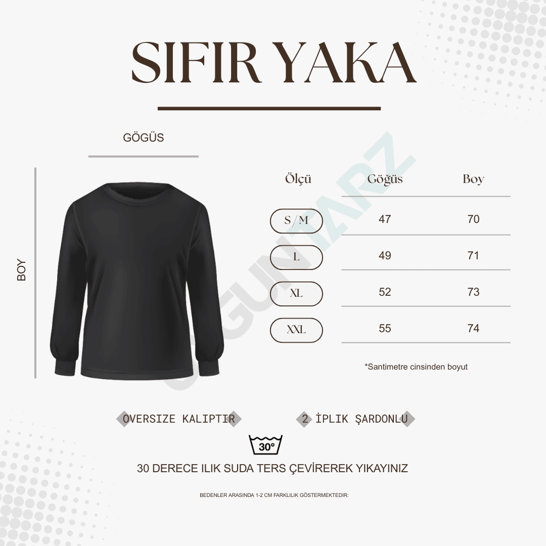 Unisex Ars Longa Vita Brevis Baskılı Oversize Sıfır Yaka