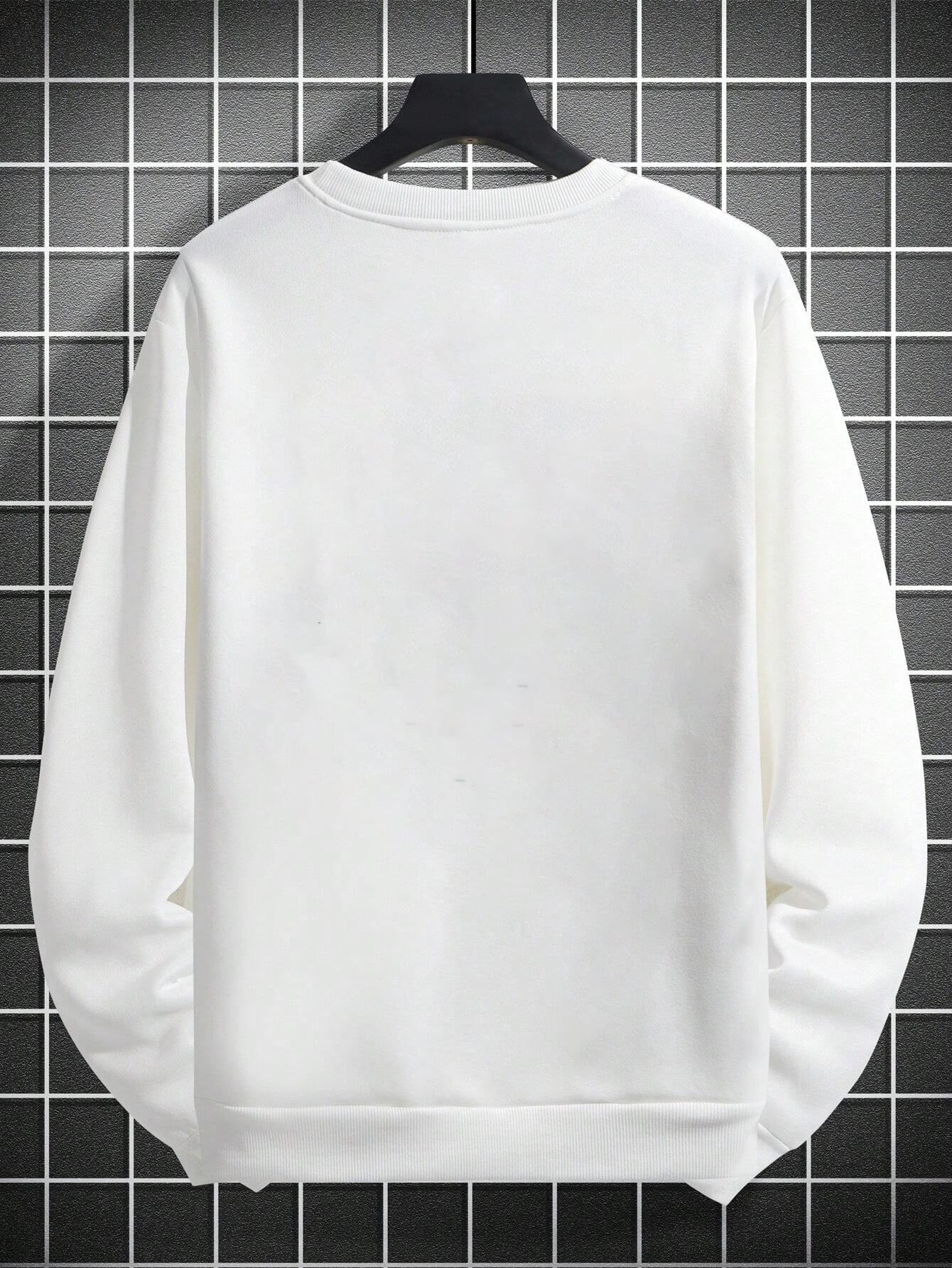 Unisex Love Kalpler Baskılı Tasarım Oversize Sweatshirt