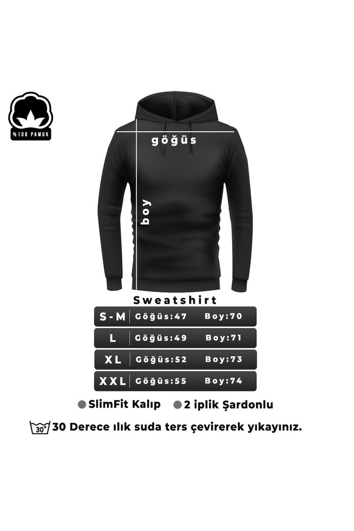 Unisex Football Baskılı Oversize Sweatshirt
