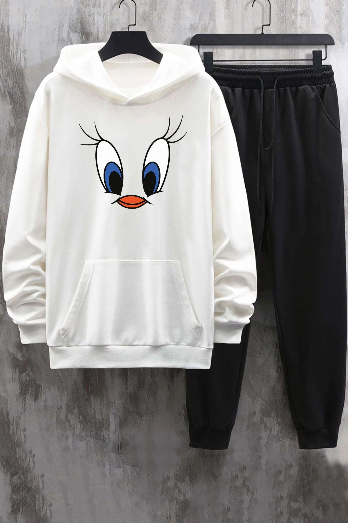 Unisex Tweety Baskılı Eşofman Takımı