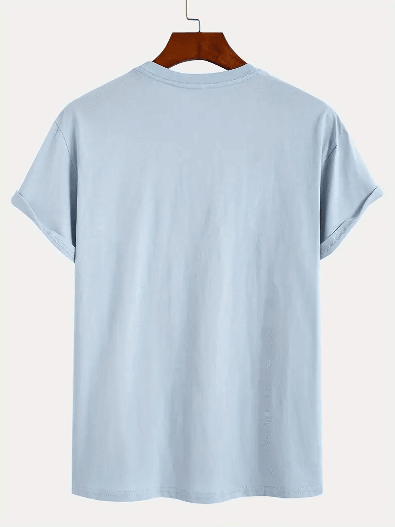 Unisex Jean Desenli Kalp Tasarım Basklı Tshirt