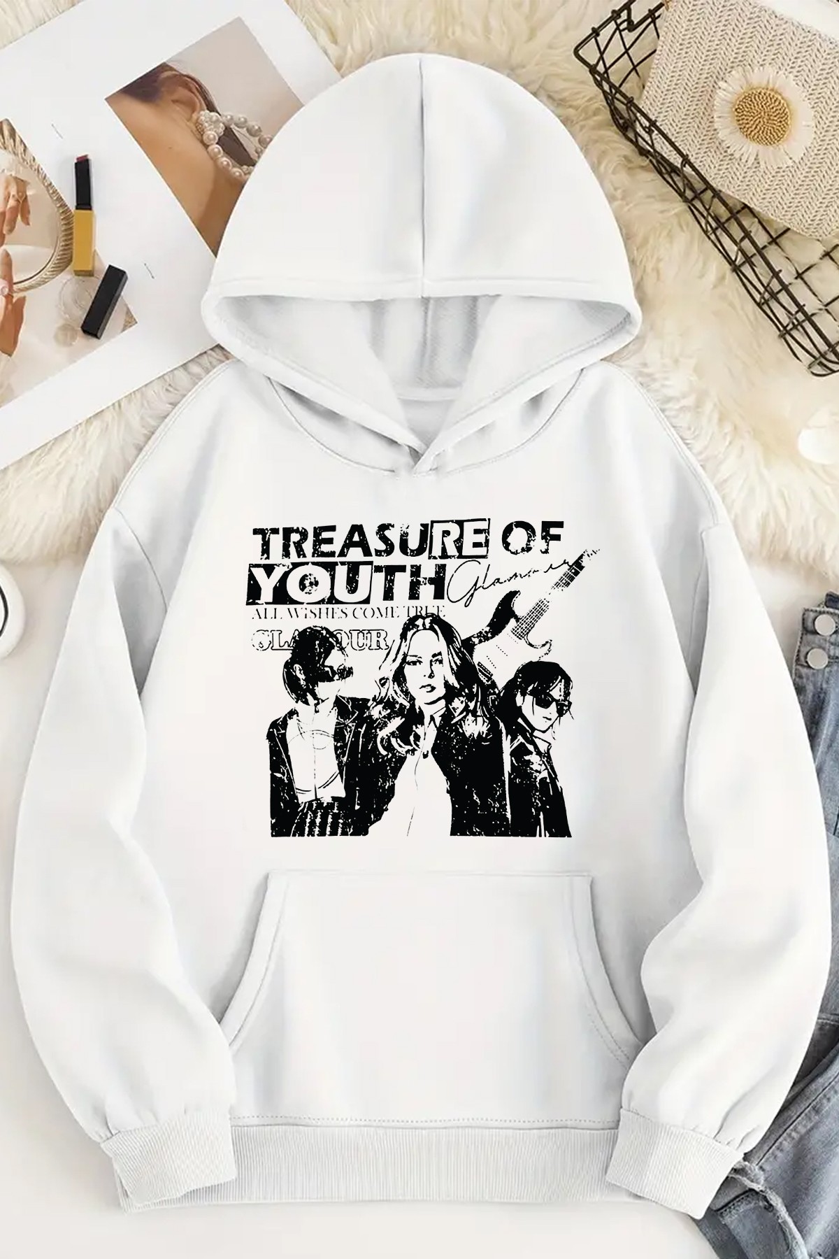 Treasure Of Youth Baskılı Oversize Sweatshirt