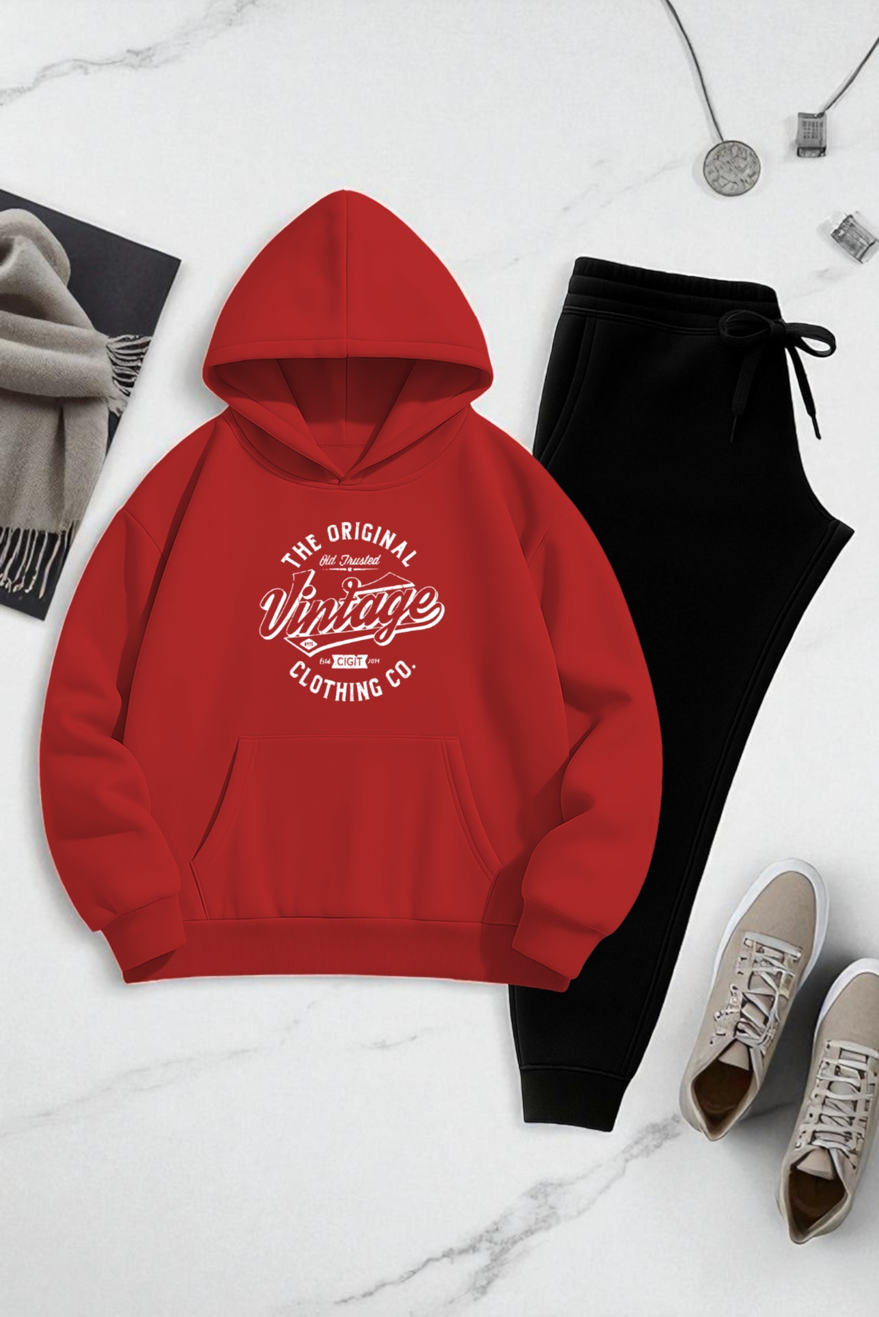 Unisex Vintage Eşofman Takımı