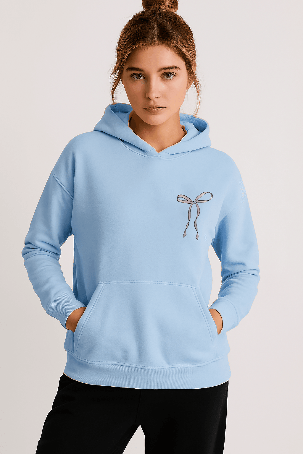 Unisex Fear Faith Over Baskılı Tasarım Oversize Sweatshirt
