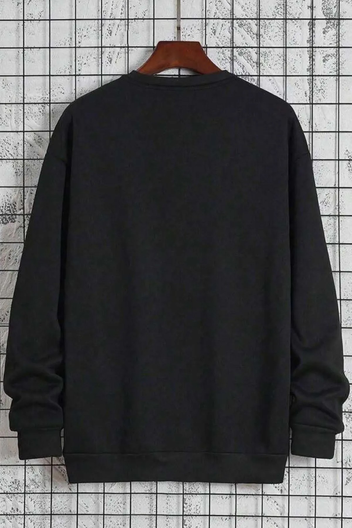 Paris Baskılı Pamuklu Oversize Sweatshirt