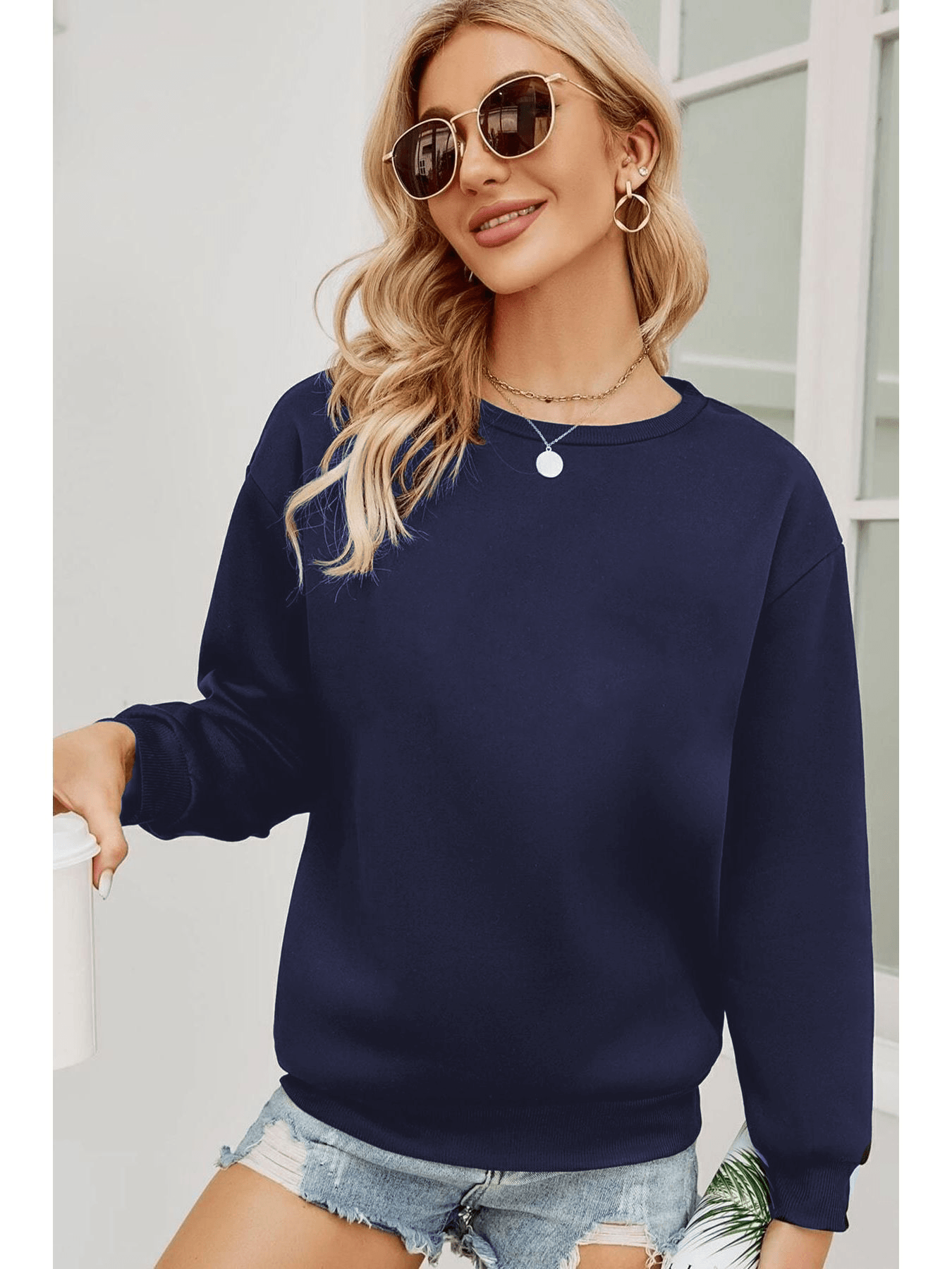 Unisex Be Yourself Baskılı Tasarım Oversize Sweatshirt