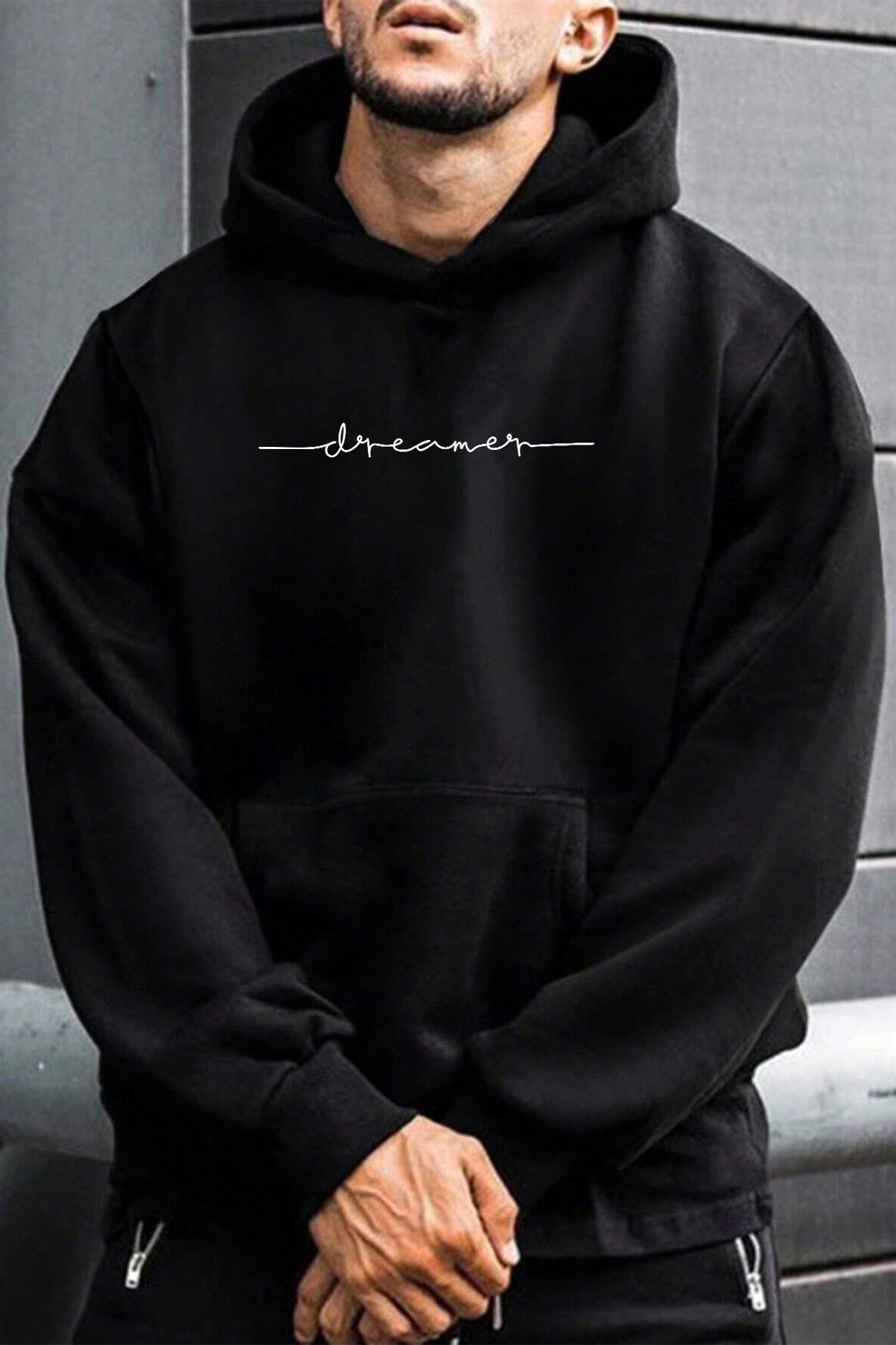 Dreamer Baskılı Oversize Sweatshirt