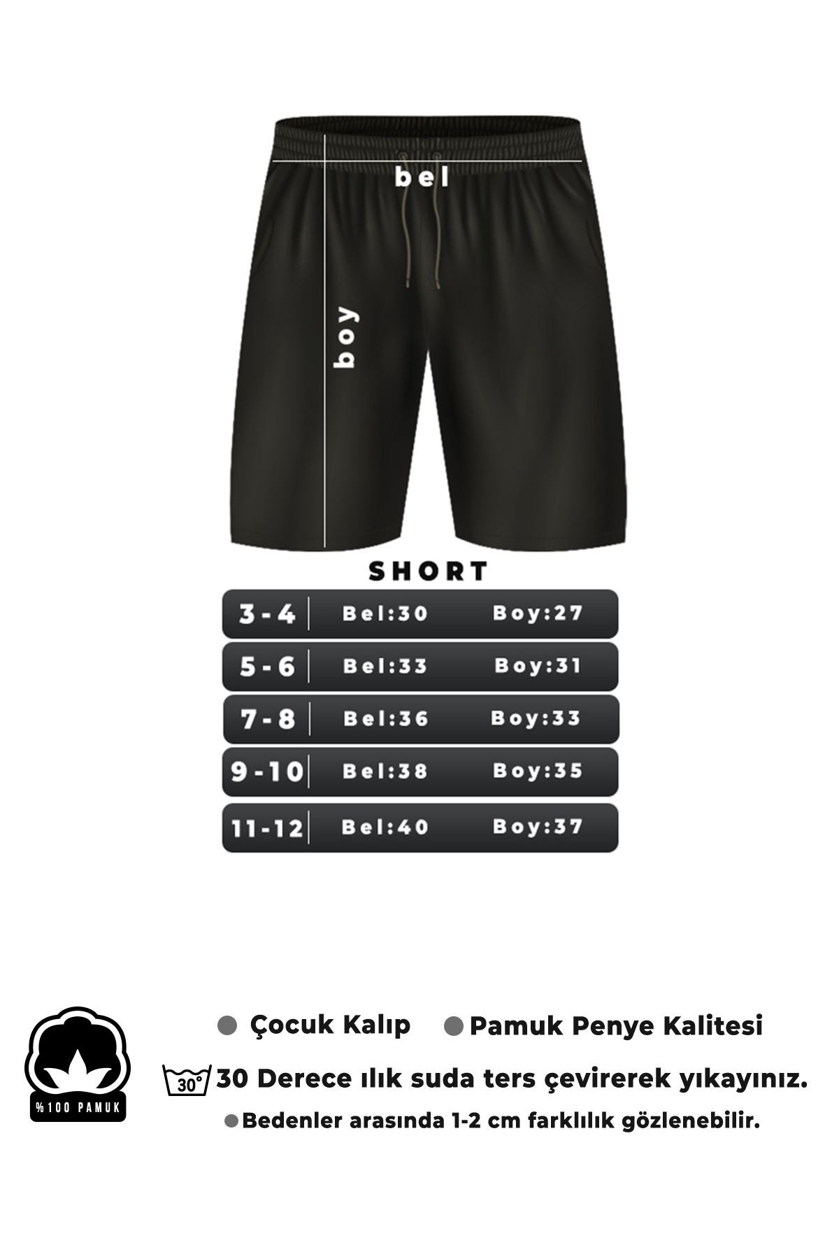 Çocuk Pamuklu Short