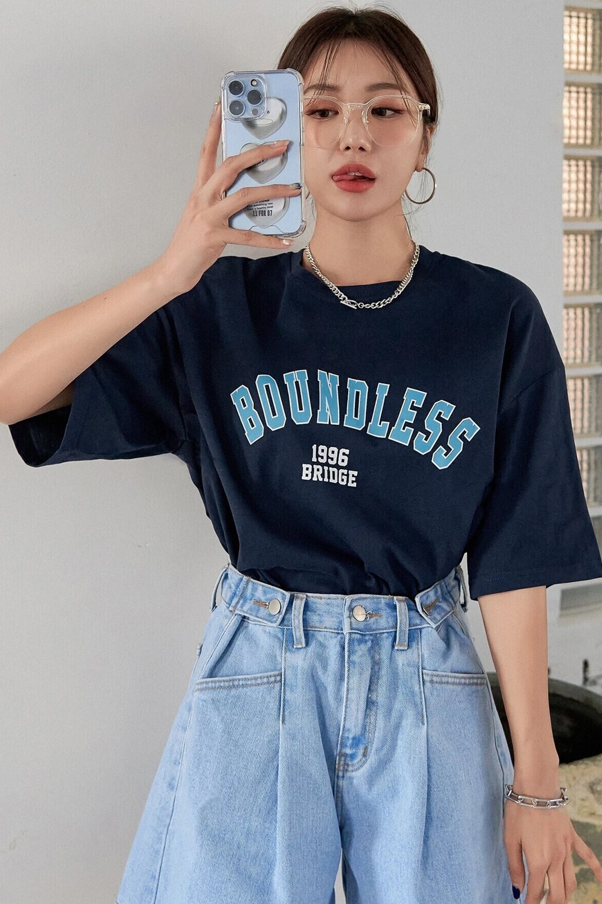 Unisex Boundless Baskılı Oversize Tshirt