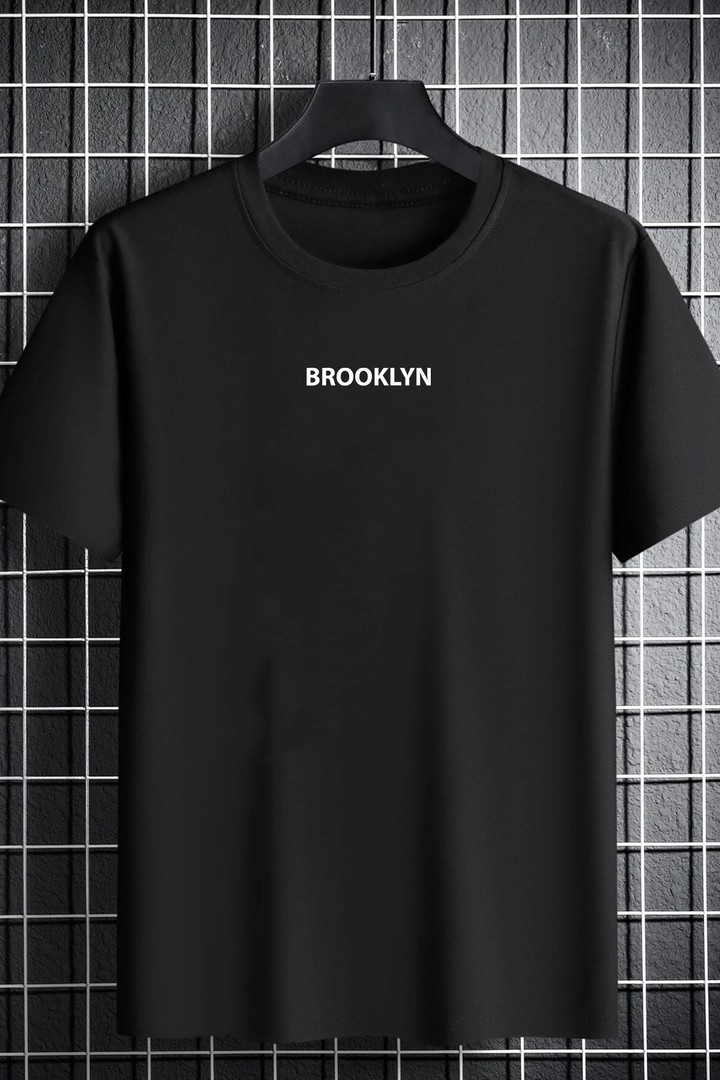 Unisex Brooklyn Baskılı T-shirt