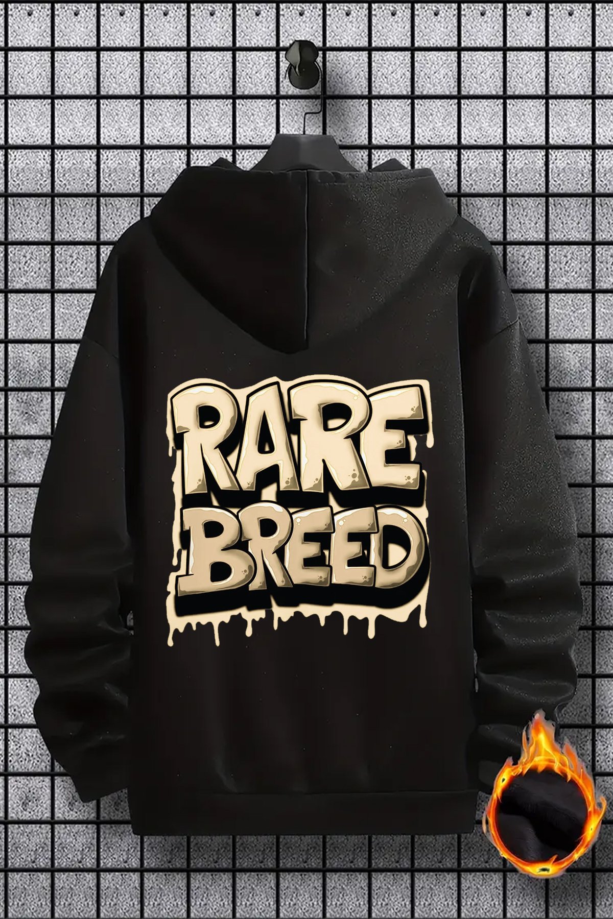 Rare Breed Grafiti Baskılı Unisex Oversize Sweatshirt