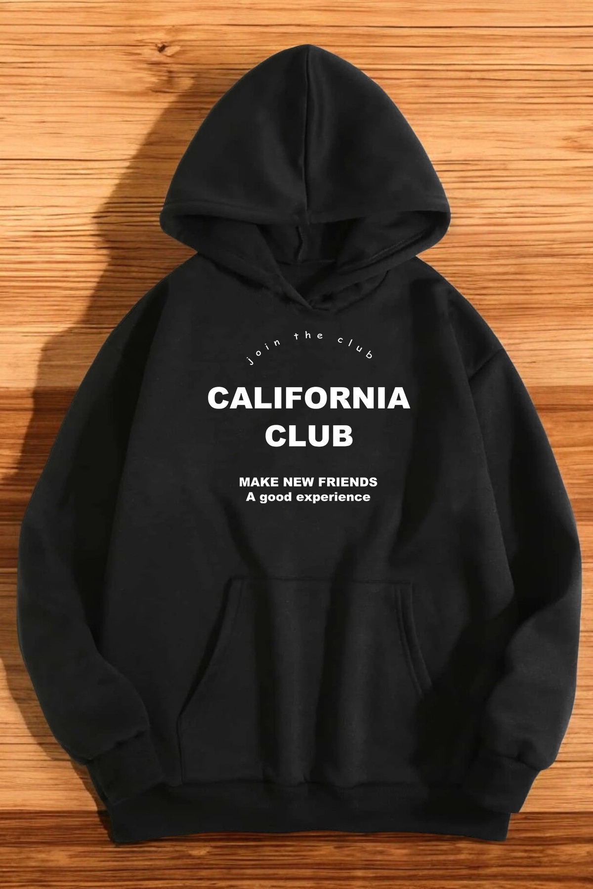 California Club Baskılı Oversize Sweatshirt