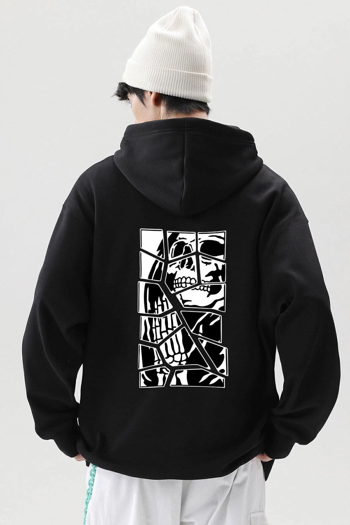 Skullcracked Pamuk Sweatshirt