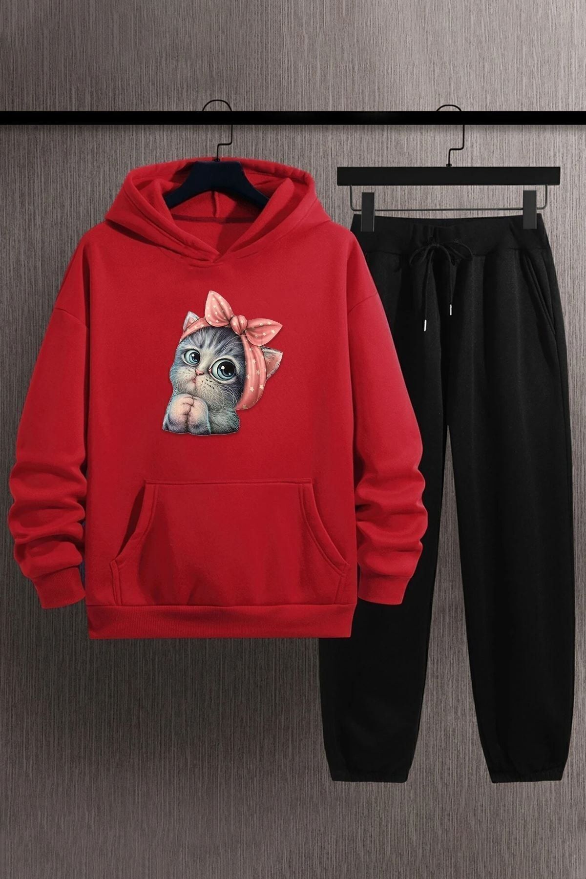 Sevimli Kedi Eşofman Takımı