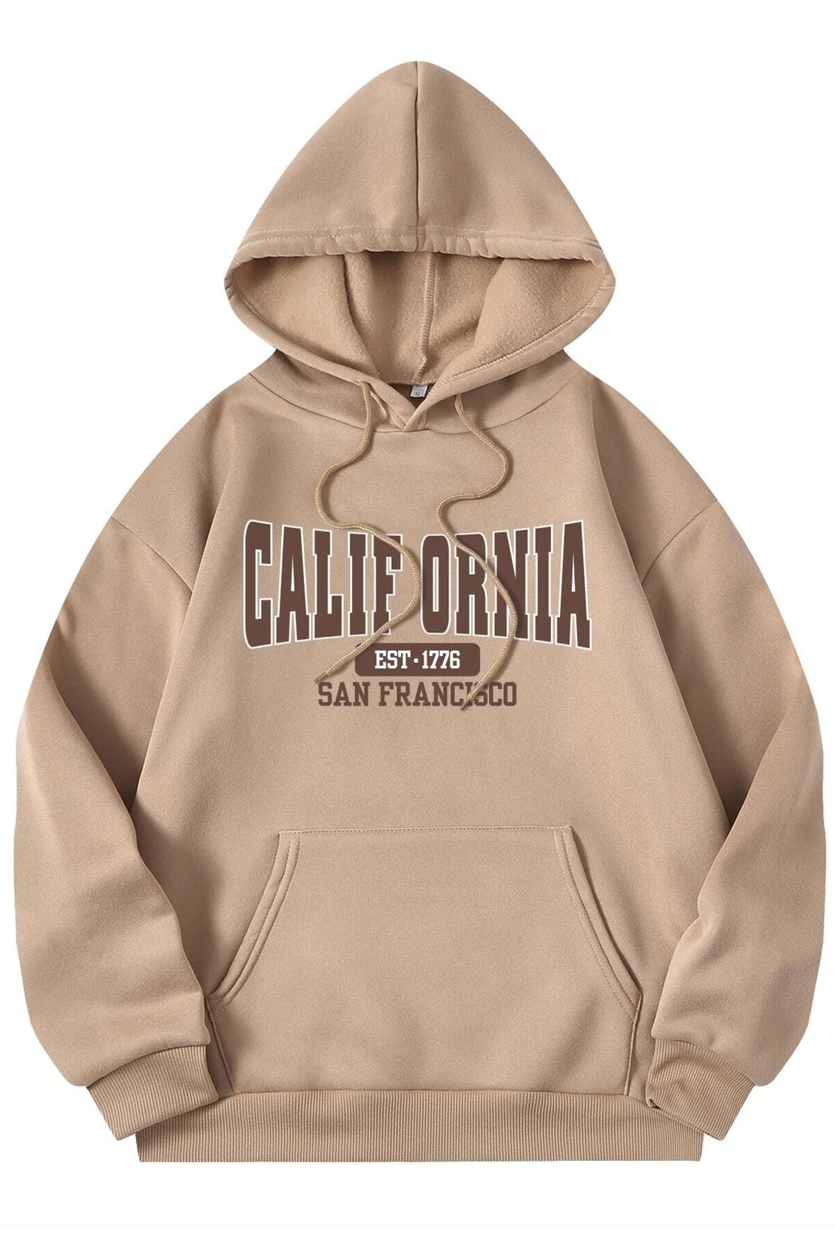 Unisex California Baskılı Sweatshirt