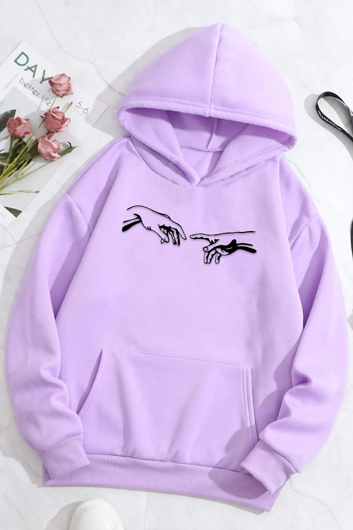 Michelangelo Baskılı Sweatshirt